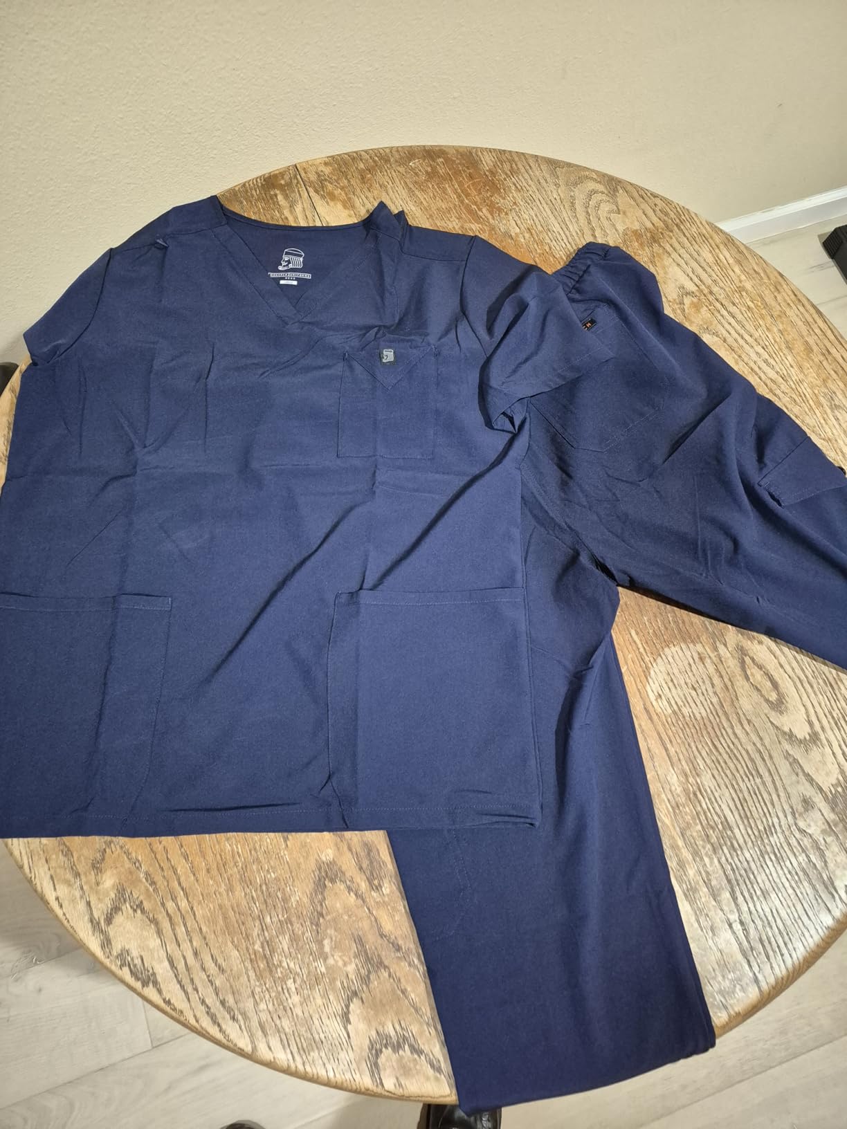 Monarch Uniforms Men's Scrub Set V-Neck Scrub Sets with Nine Large Pockets customer photo 2