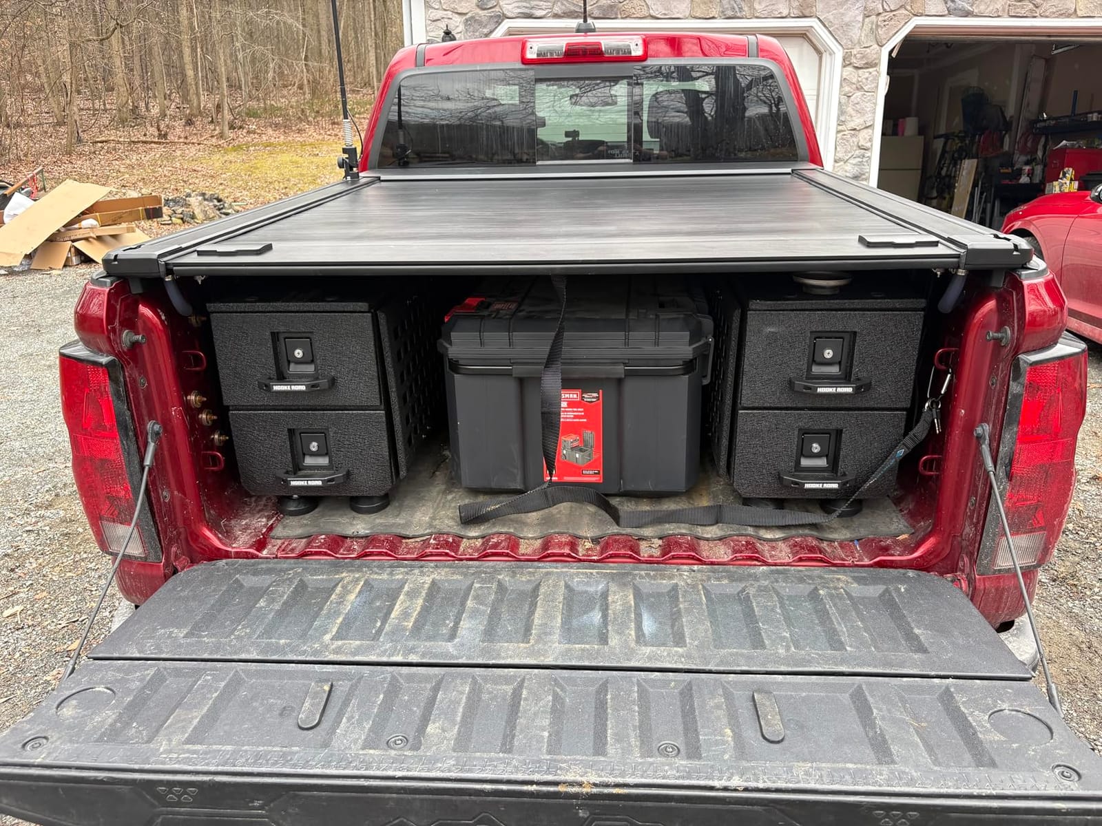 Hooke Road Truck Bed Drawer System Tool Box for 2005-2026 Toyota Tacoma, 2020-2026 Jeep Gladiator JT, 2015-2022 Chevy Colorado & GMC Canyon, Vehicle Bed Side Storage Toolbox with MOLLE Panel customer photo 2