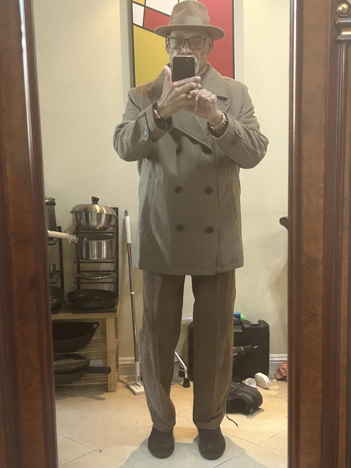 DOCKERS Men's Wool Blend Peacoat customer photo 2