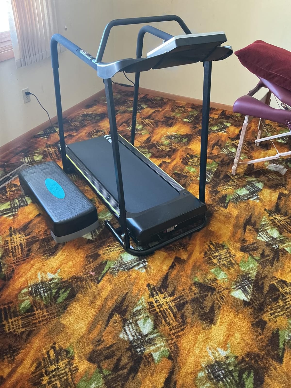 Redliro Treadmill for Seniors - 0.3mph Slow Start, Front & Long Handrails | 0-2% Incline, 300lb Capacity, Wheeled, Auto Lube, Soft Drop System, Screen Off Controls, Rehab Walker for Elderly Home Use customer photo 2