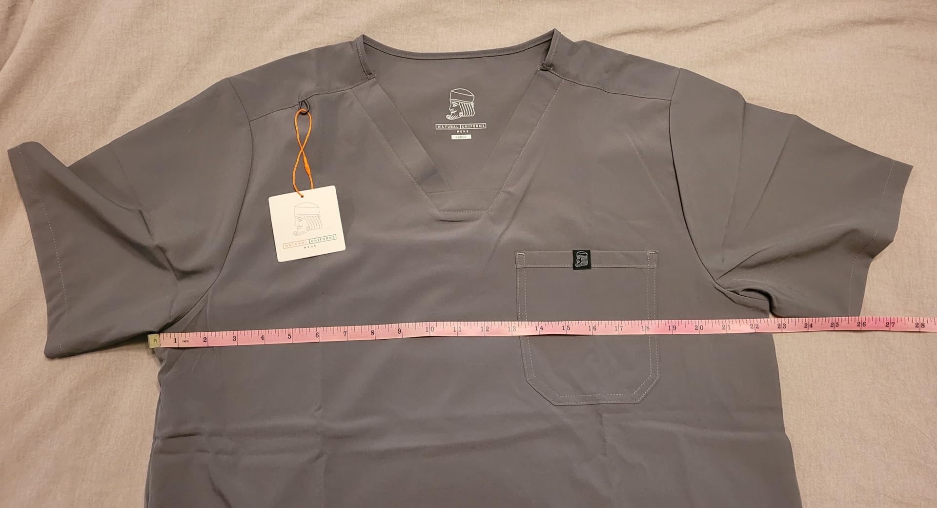 M&M SCRUBS Men's Jogger Scrub Set - Luxe Stretch Medical Uniform, V-Neck Scrubs Top & Jogger Pants customer photo 2