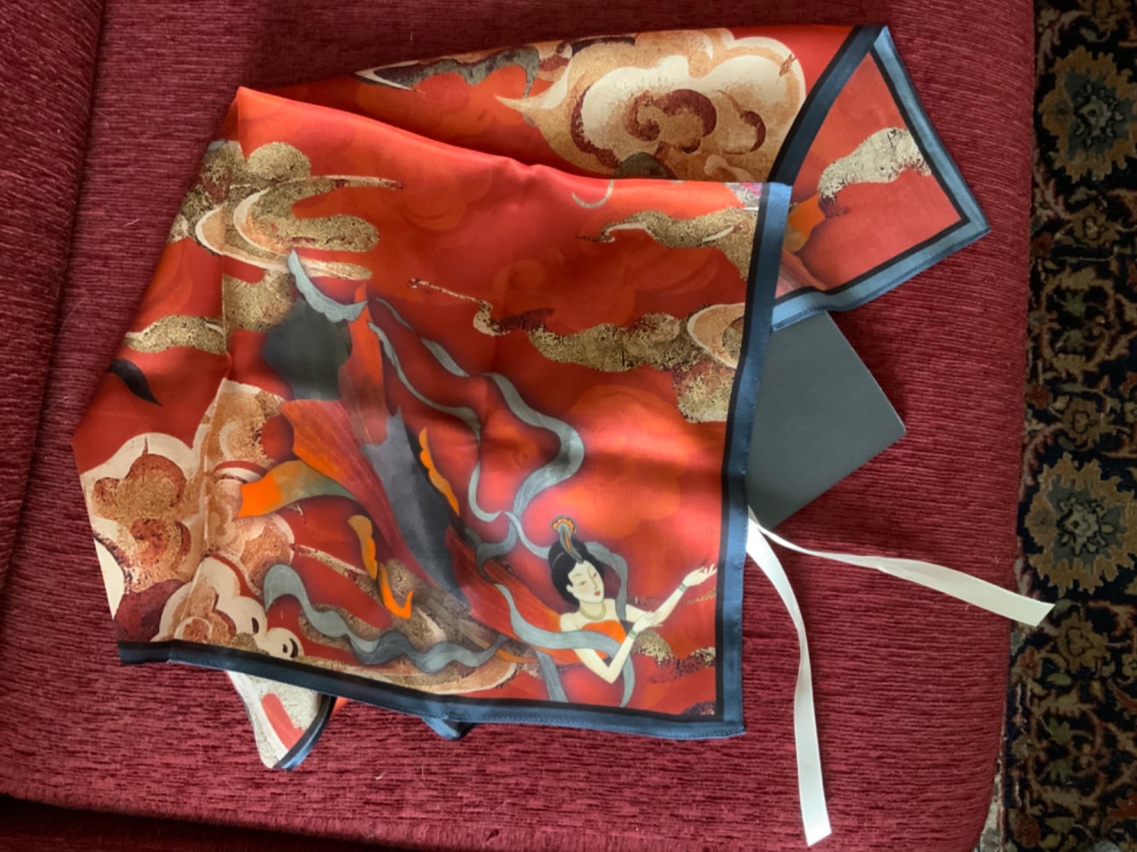 100% Mulberry Silk Scarf - 25.6