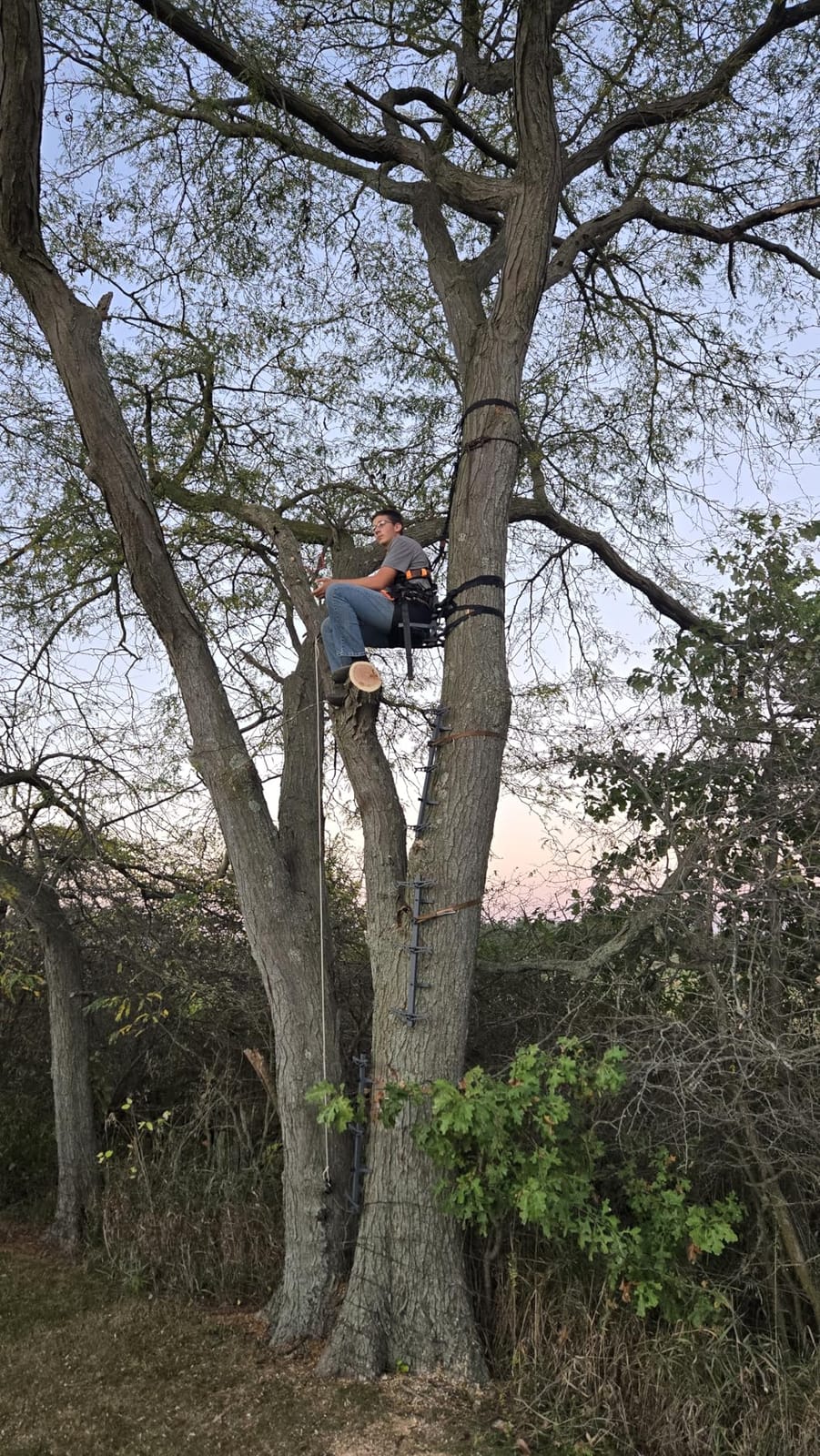 Complete Tree Saddle Hunting System, Hunting Saddle Kit with Aluminum Tree Saddle Platform, Tree Saddle Safety Harness, Tree Straps and Safety Rope customer photo 1