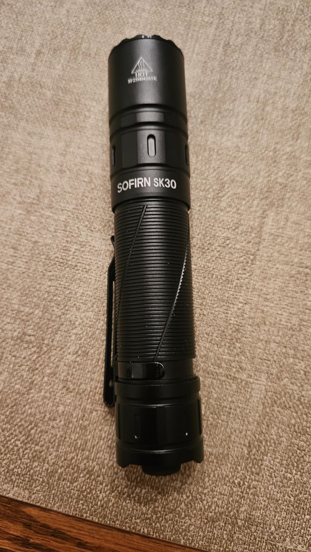 Sofirn SK30 Tactical Flashlight, 3000 Lumens Rechargeable with Holster | Dual Switch, Instant Strobe, 6 Modes, 1286ft Beam Distance, 42H Runtime, IPX8 Waterproof, for Police, Security, Camping, Work customer photo 2