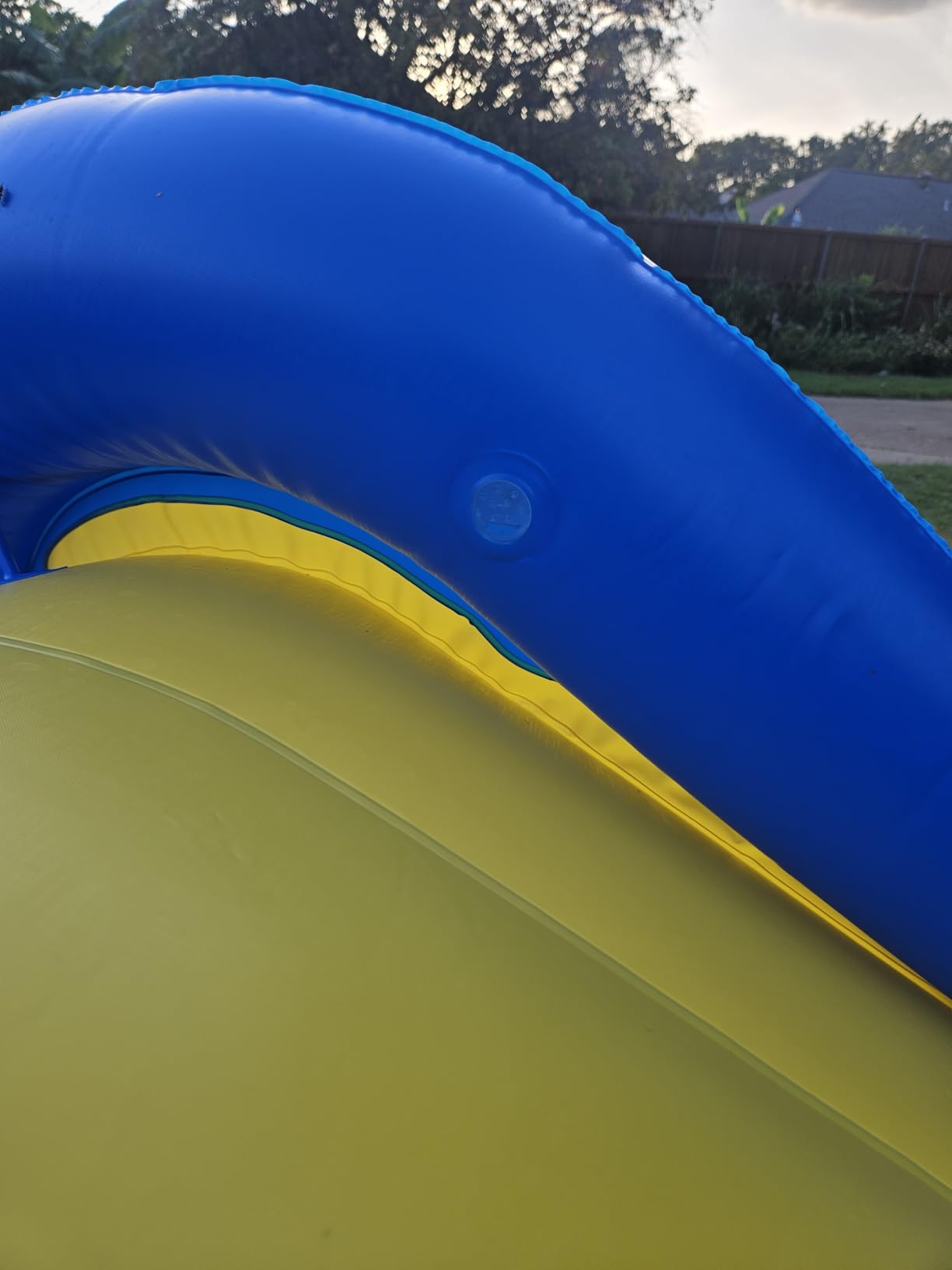 Wahu Rippa Dippa Pool Slide | Steep, Fast Ride with Continuous Spray | Backyard Inflatable, Durable & Colorful Water Slide | 7.2ft Long x 4.6ft High, Weight Limit of 154lbs | Ages 6+ customer photo 1