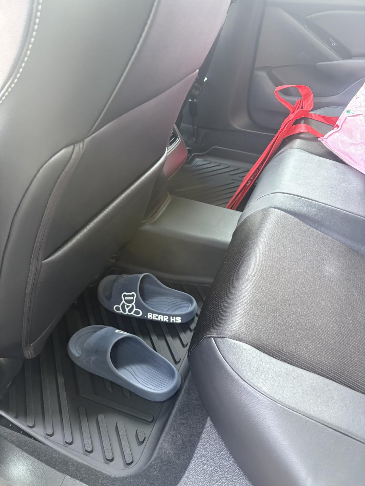LASFIT Floor Mats for Honda Accord 2017 2016 2015 2014 2013 [Sedan] | All Weather Custom Fit Anti-Slip TPE Floor Liners Accessories, 1st & 2nd Row, Black (Not for Coupe) customer photo 2