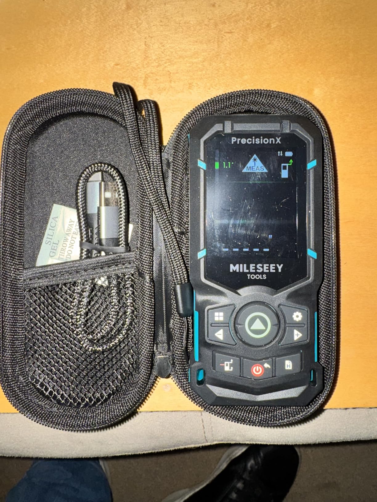 MILESEEY S50 Green Laser Distance Meter, 400 ft Laser Measure, P2P | Side-Laser Alignment, 2.4