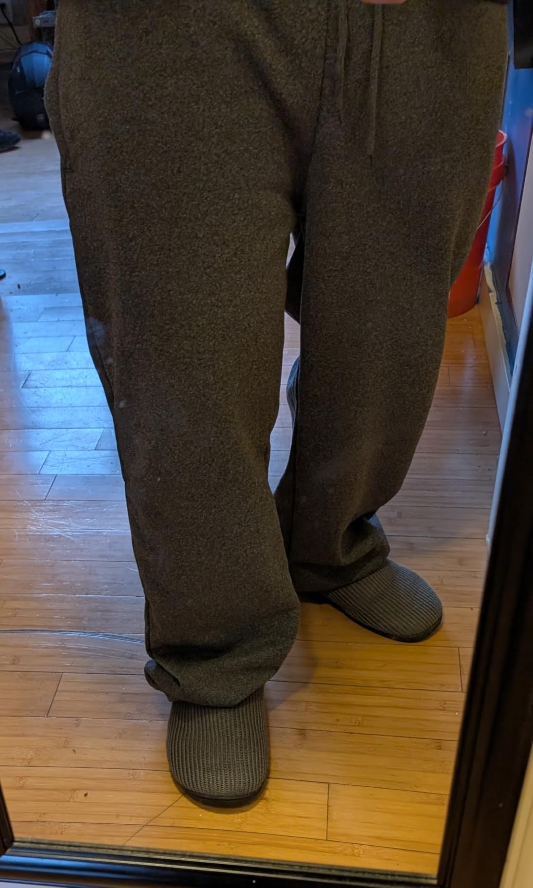 Men's Fleece Sweatpants Casual Joggers Cotton Athletic Sweat Pants for Men | Soft Fabric, Wide Leg, Loose Fit, Deep Pockets, Open Bottom, Elastic Waistband, Drawstring, Workout, Gym, Casual Wear customer photo 2