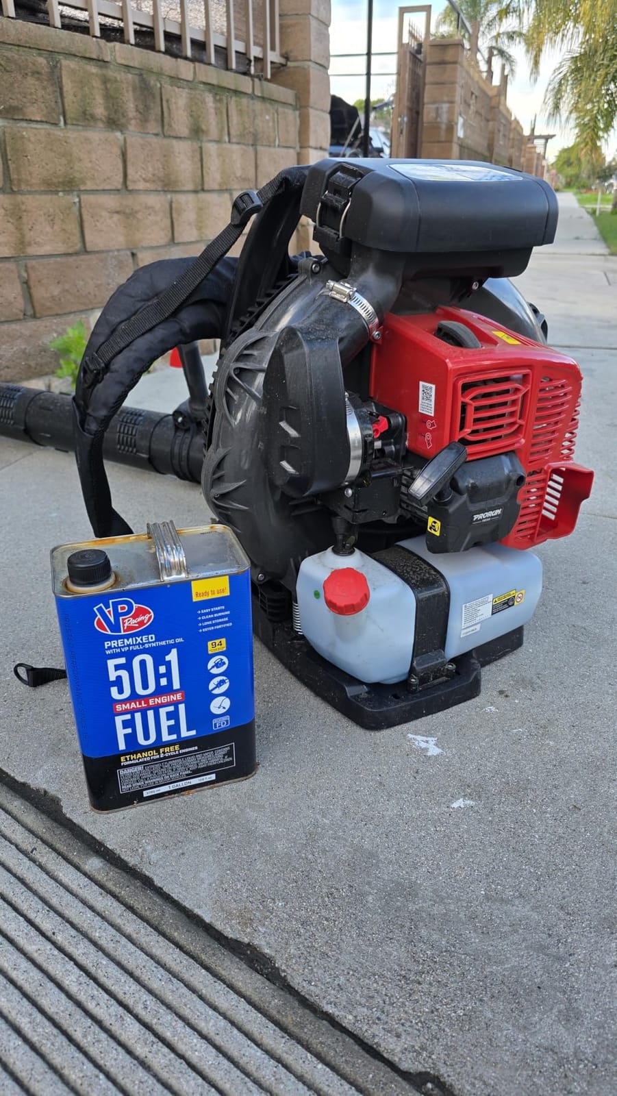 PRORUN PBB3000 Gas Backpack Leaf Blower, 79.9cc Commercial-Grade, 250 MPH, 1125 CFM, 50N, 2-Cycle Engine customer photo 2