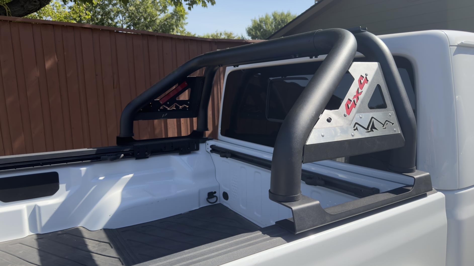 MONOKING Roll Bar for Mid Size Truck with 3rd Brake Light, Adjustable DIY Paintable Chase Rack Sport Bed Bar for 2007-2026 Tacoma Gladiator Colorado Ranger Canyon Frontier Dakota, Carbon Steel customer photo 2