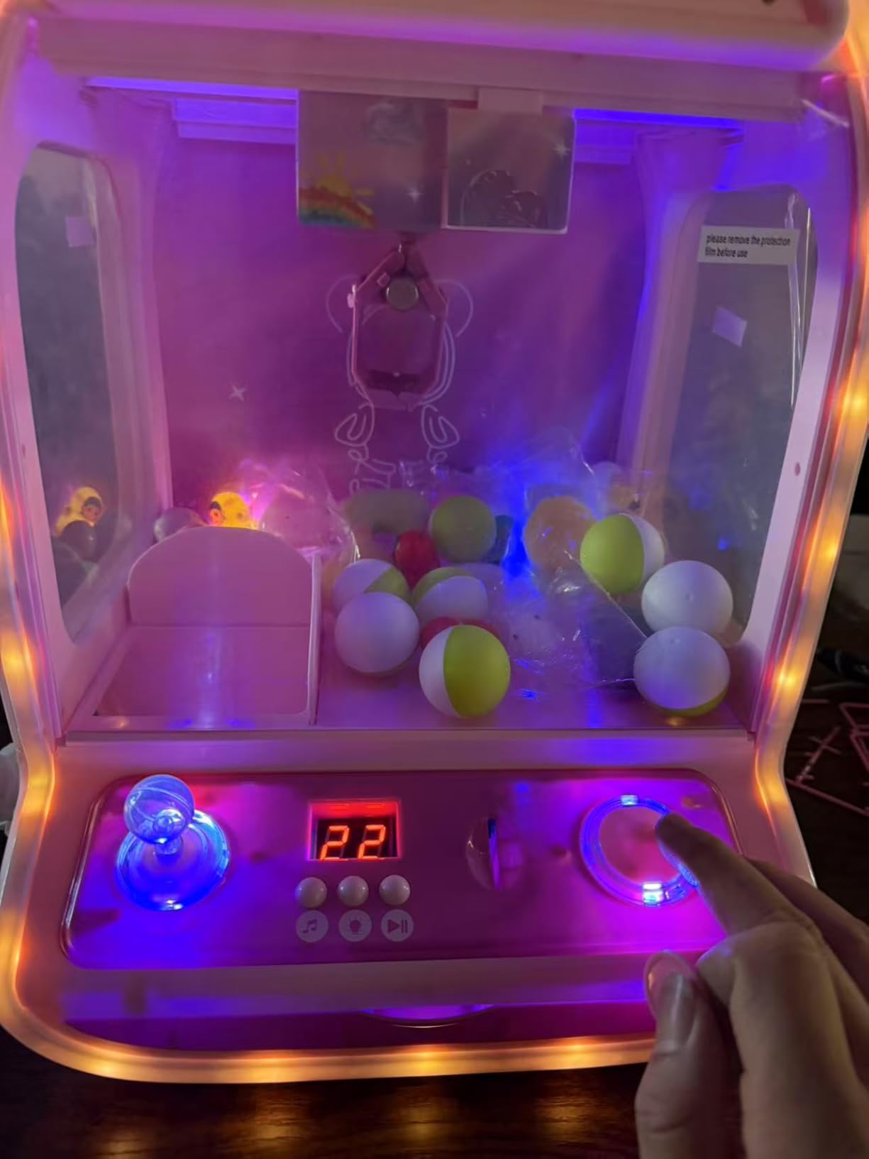 Skirfy Large Claw Machine for Kids, Arcade Prize Grabber with Plush Toys | 16