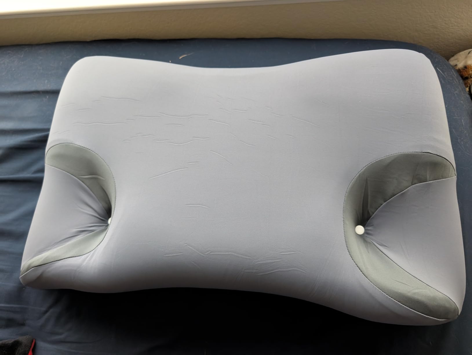 CPAP Pillow for Side Sleepers with Larger Cutouts - Adjustable Height Memory Foam - Fits Most Nasal/Full-Face/Pillow Masks - Helps Reduce Mask Pressure & Air Leaks - Cooling Washable Cover customer photo 1