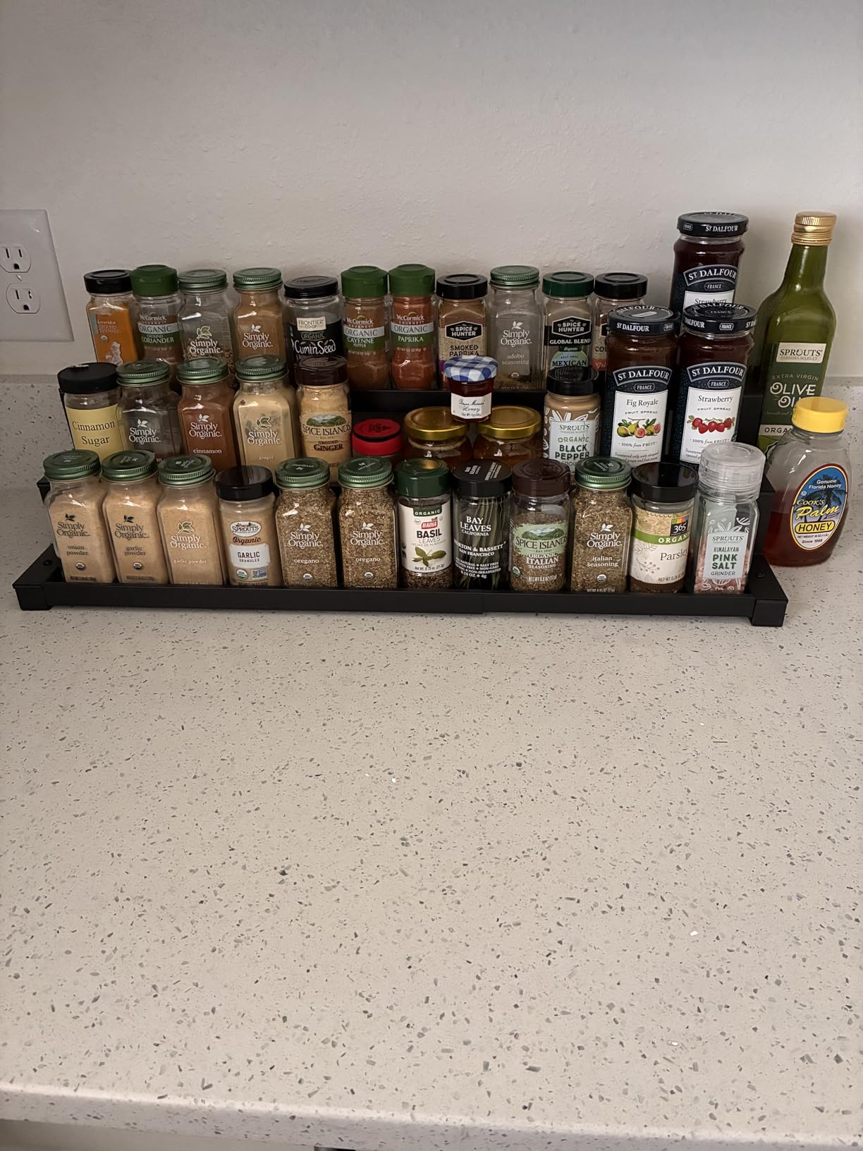 3-Tier Spice Rack Organizer for Kitchen Cabinet or Pantry, 16