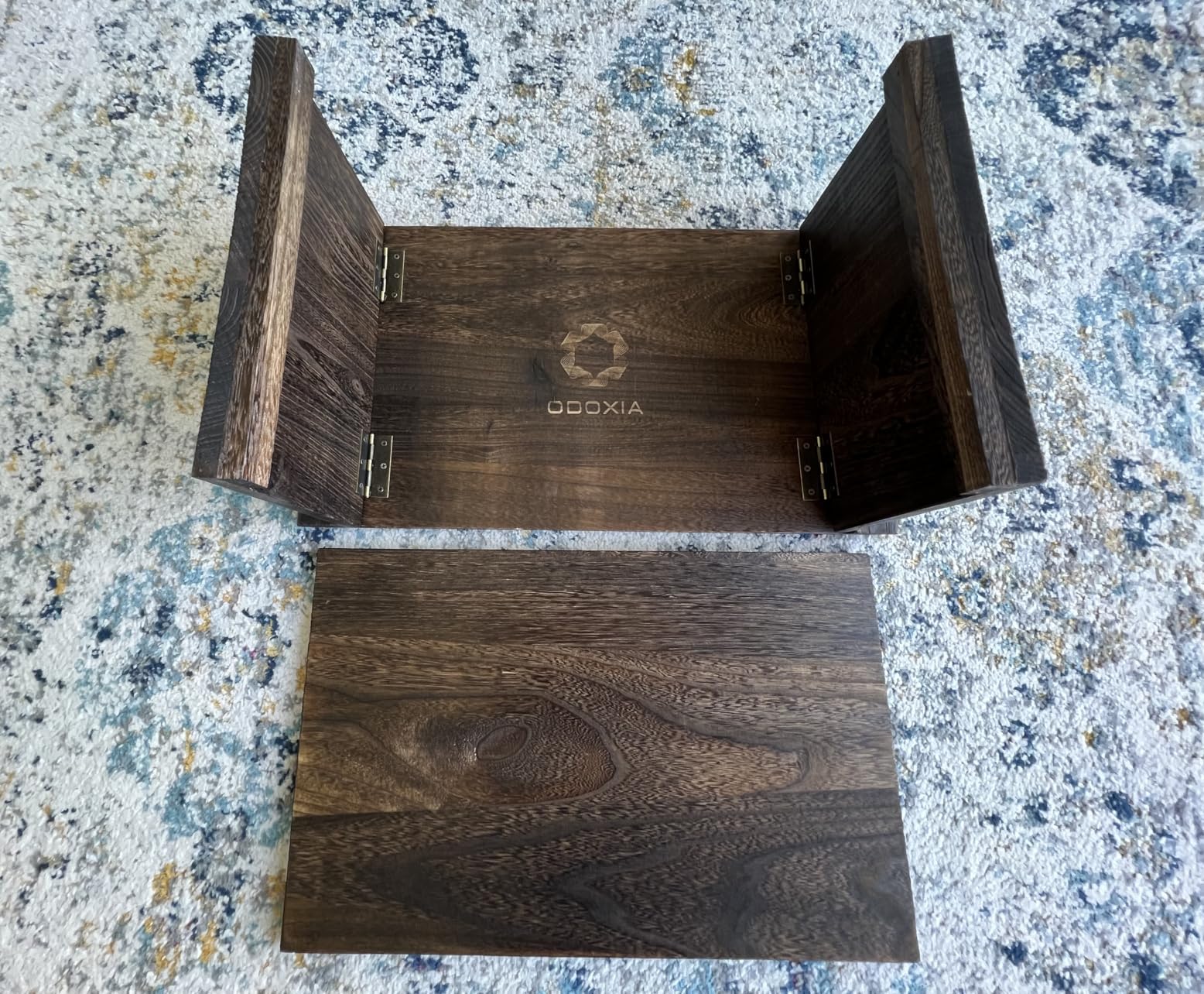 ODOXIA Floor Table for Tea Rituals | Altar Table for Meditation, Mindfulness & More | Low Japanese Floor Platform Chabudai Style | for Sitting On The Floor | Stable Wood Folding Design | Journaling customer photo 2