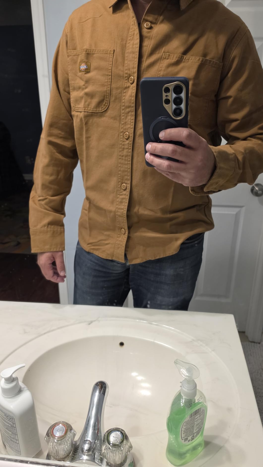 Dickies Men's Duck Canvas Long Sleeve Utility Overshirt customer photo 1