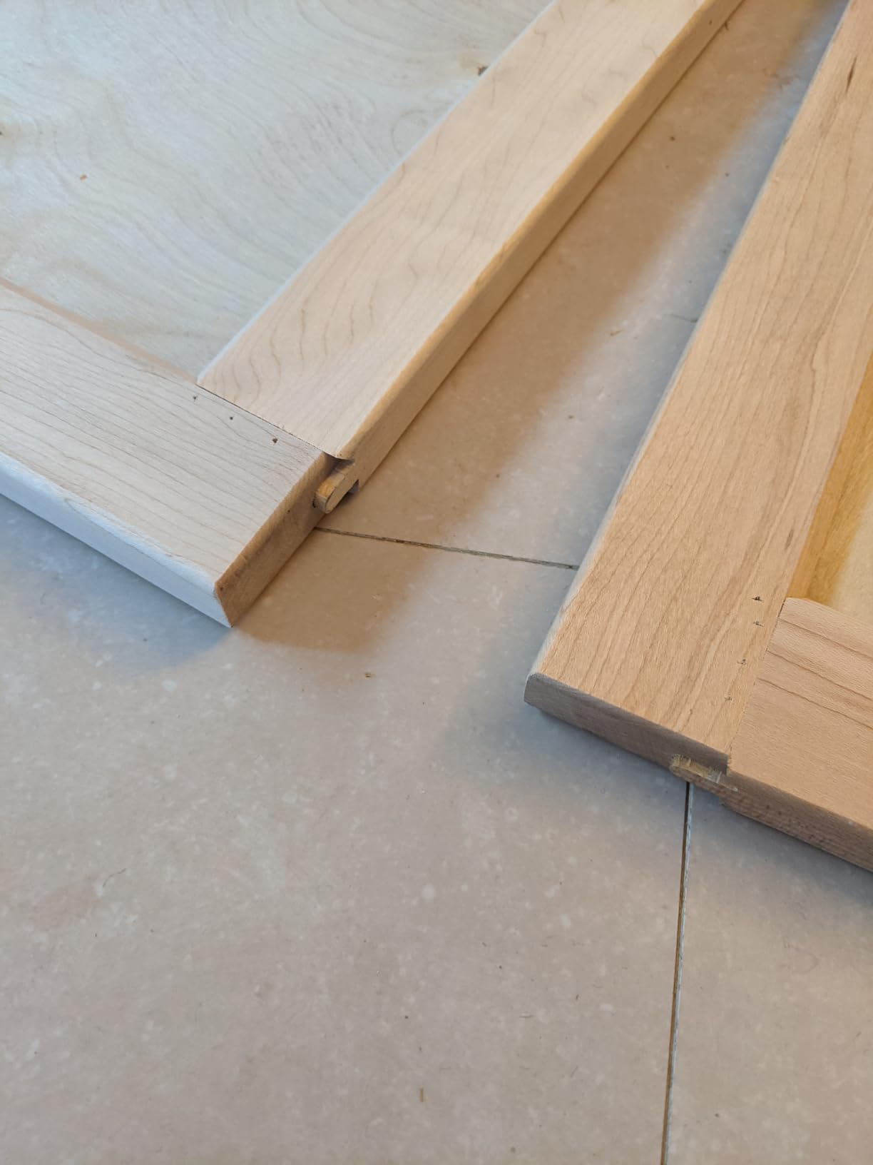 Raw Maple Shaker Replacement Door - 22.5W x 21.5H | Ready to Paint | Solid Wood | American Made | Cabinet Refacing Doors customer photo 1