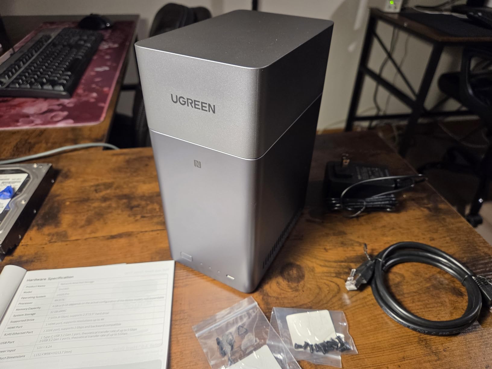UGREEN NAS DH2300 2-Bay for Beginners & Personal Users, Phone Backup | AI Album, Private Cloud/Remote Access, File Sharing, Multi-Device Backup, Home Entertainment, 4GB RAM on Board (Diskless) customer photo 2