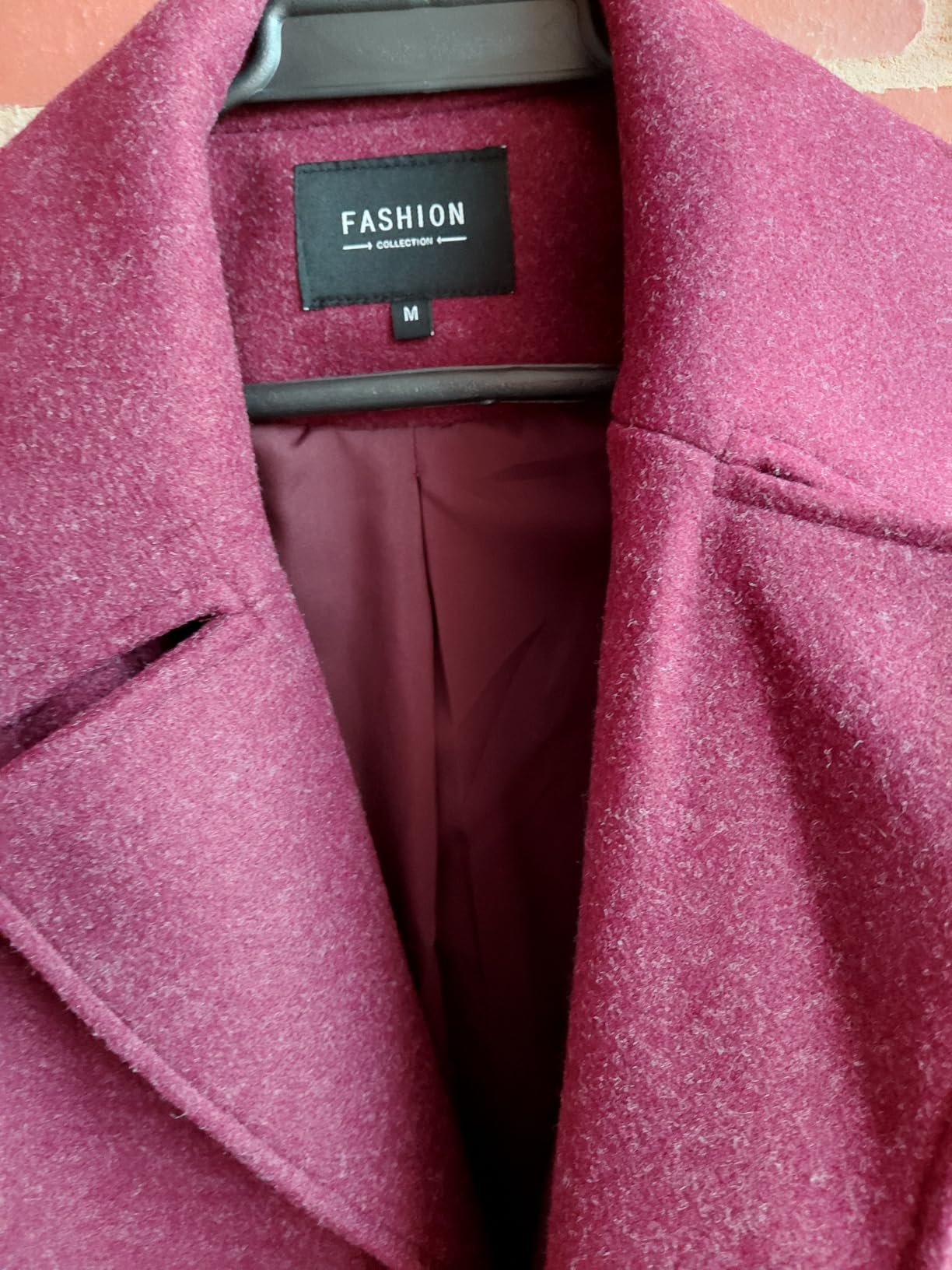 Women's Winter Loose Fit Cropped Wool Coat Double Breasted Dressy Short Blazer Jacket Peacoat customer photo 2