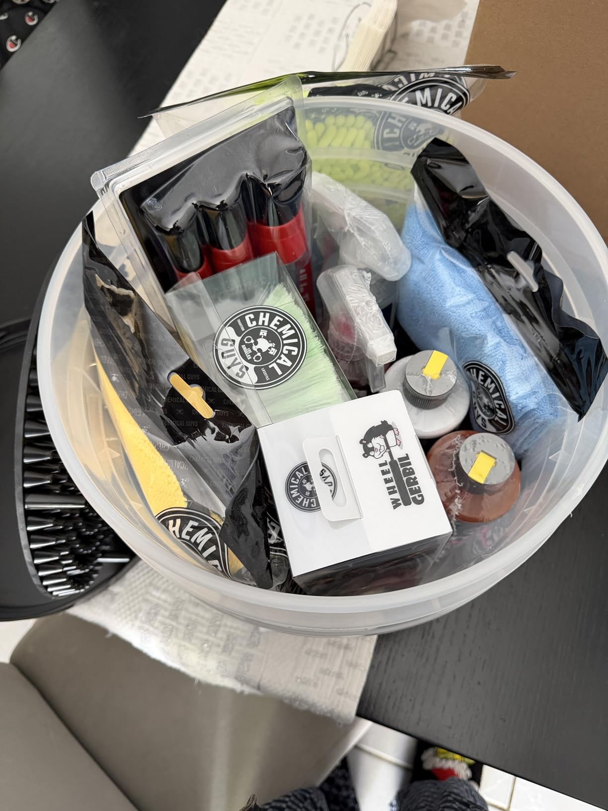 Chemical Guys Car Detailing Kit, Car Cleaning Kit with Total Interior Cleaner & Protectant, Sprayable Wheel Cleaner, Car Wash Soap, Bucket, Brushes, and Detailing Accessories - 17 Piece Wash Kit customer photo 1