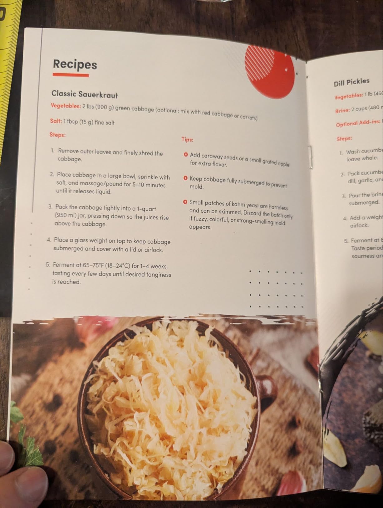 Complete Mason Jar Fermentation Kit - 9 Pc Wide Mouth Starter Set | Includes fermentation lids, glass weights, wooden tamper & recipe book for sauerkraut, kimchi, pickles & probiotics. customer photo 2