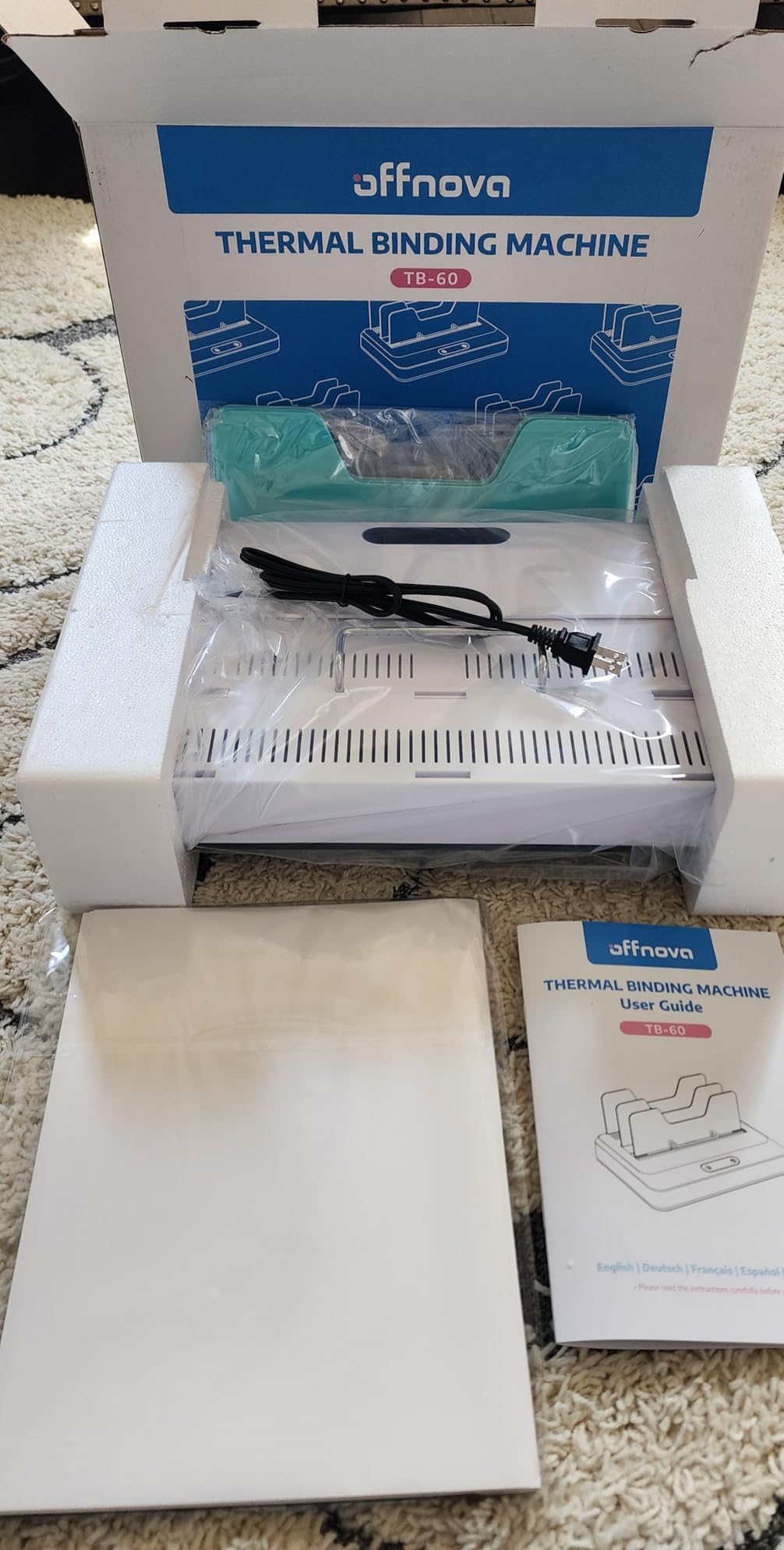 OFFNOVA Thermal Binding Machine 500 Sheets Capacity, No Preheat, Air Cooling, Book Binder Machine with 10 Binding Covers, for A4/A5/Letter Size Business Documents, Office and Homeschool Projects customer photo 1