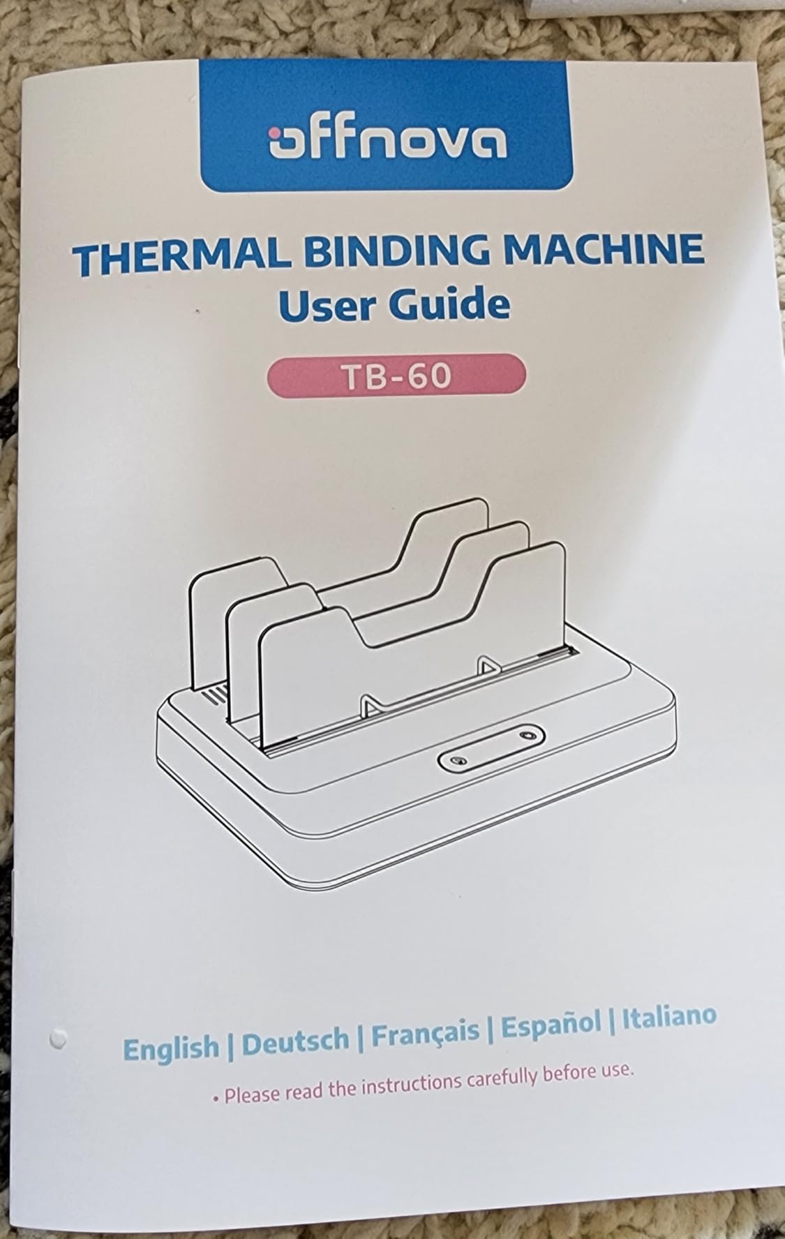 OFFNOVA Thermal Binding Machine 500 Sheets Capacity, No Preheat, Air Cooling, Book Binder Machine with 10 Binding Covers, for A4/A5/Letter Size Business Documents, Office and Homeschool Projects customer photo 2