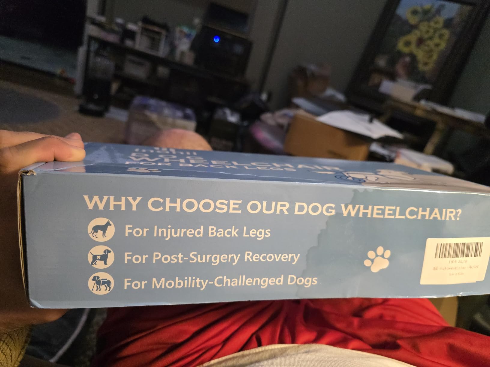 Dog Wheelchair for Back Legs, Adjustable Height/Length/Width, Sturdy Wheelchair with All-Terrain Shock-Absorbing Wheels, Mobility Support for Injured or Disabled Small & Medium Dogs & Cats customer photo 2