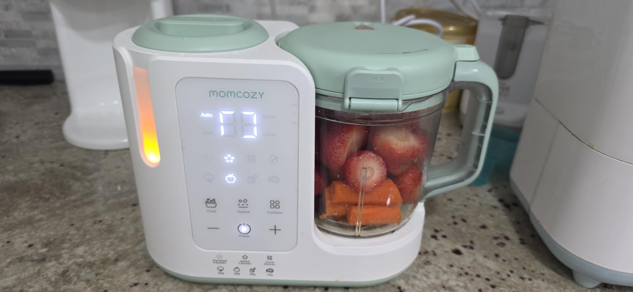 Momcozy AutoMeal Baby Food Maker - One-Step Auto Steam & Blend Food Processor with 15oz Large Cup customer photo 1
