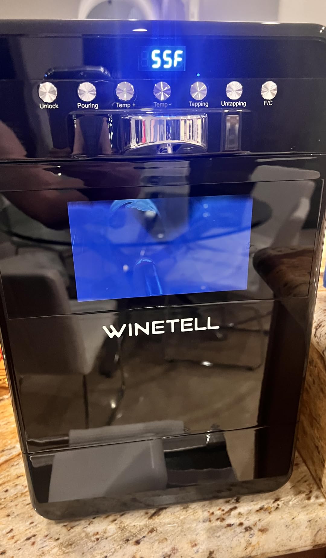 Wine Preservation System, Adjustable Temp Wine Dispenser Saver | Preserves Wine Freshness & Flavor, for Home, Office & Hotel, Without Removing Corks (White) customer photo 2