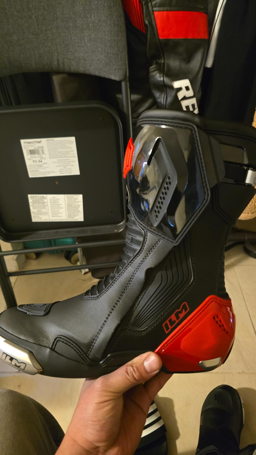 ILM Motorcycle Racing Boots Model BRC1 customer photo 2