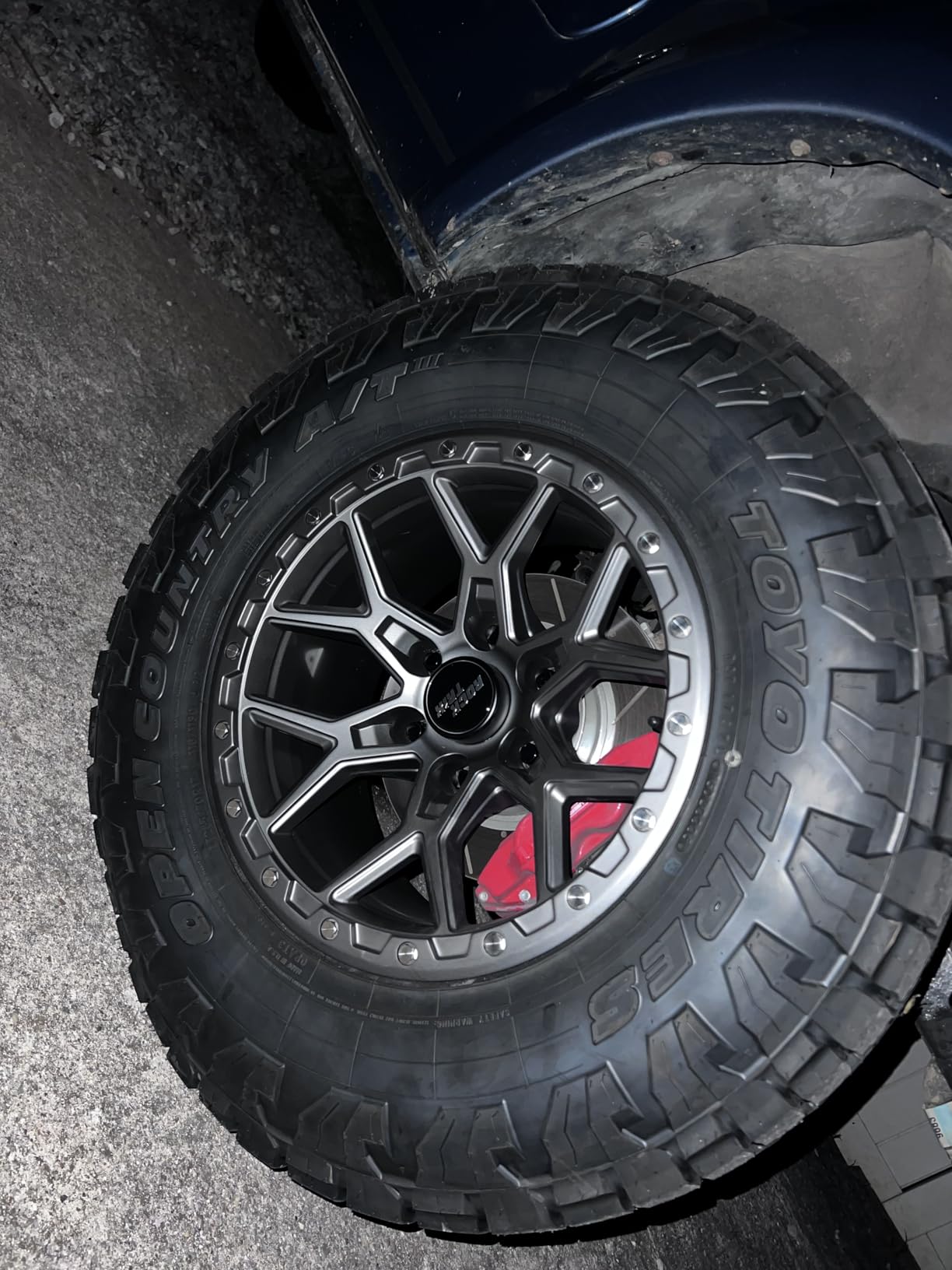 RockTrix RT107 17x8.5 Wheel 6x5.5 Compatible with Toyota Tacoma, 17 Inch Matte Black Rim 6x139.7 +25mm Offset, 5.73