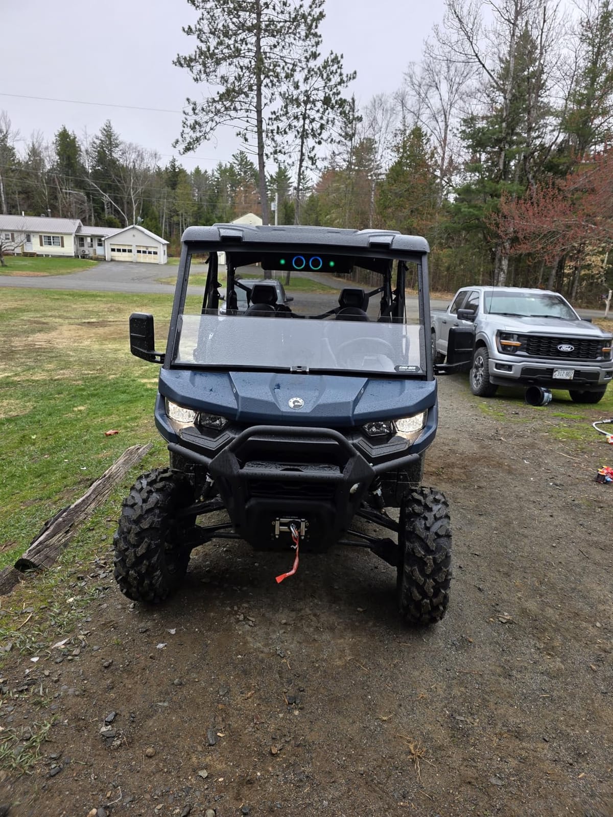 Ehaho 26'' UTV Sound Bar, Golf Cart Speaker Bluetooth with RGB Party Lights | 6-Speaker SXS SoundBar, IP66 Waterproof ATV Speaker System with EQ, Party Mode, RF Remote, AUX for Polaris RZR CFmoto Can-Am customer photo 2