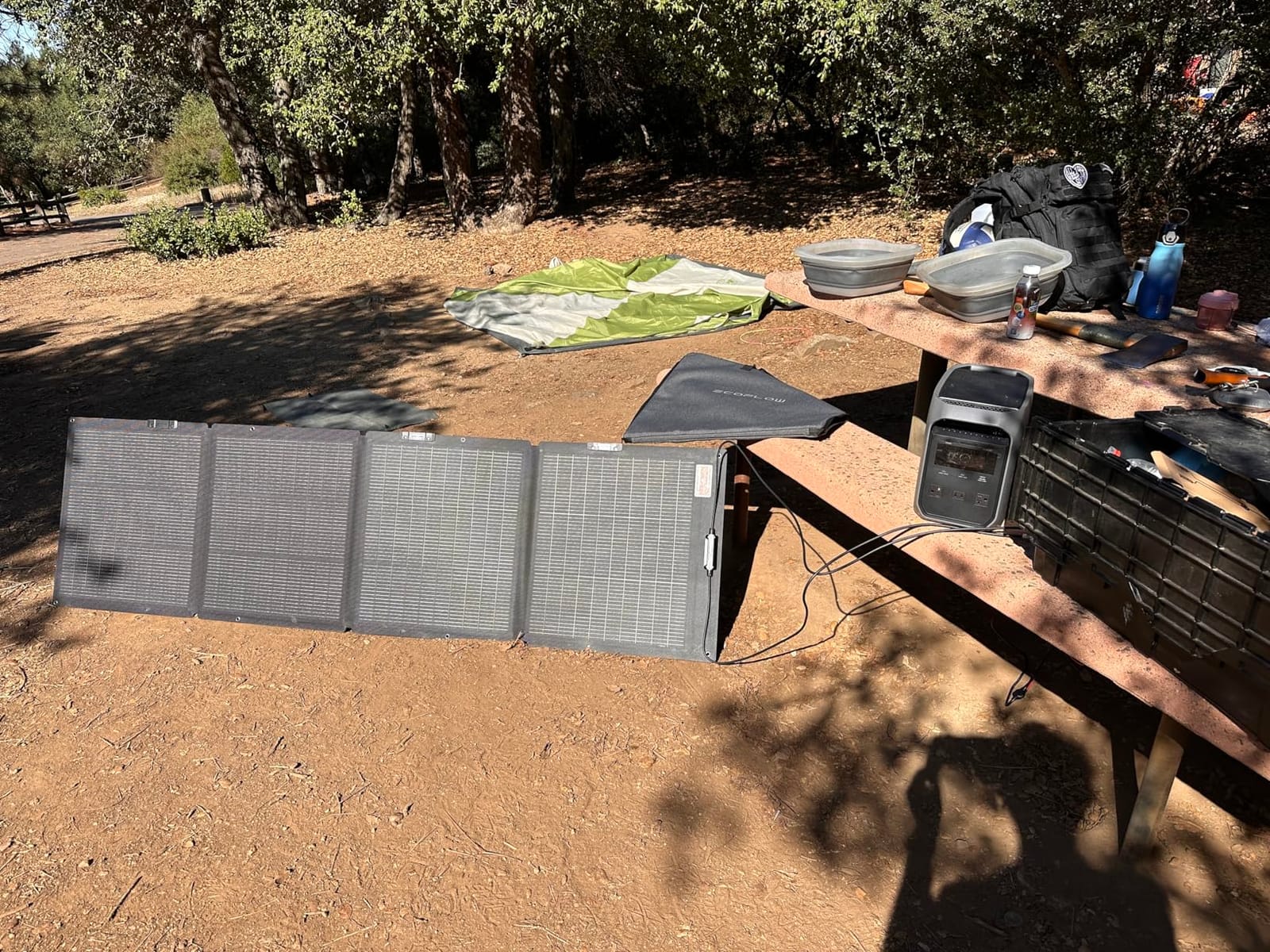 EF ECOFLOW Solar Generator Delta 3 Classic with 220W Solar Panel, 1024Wh | 1800W AC (3600W Surge)/100W USB-C Output, LiFePO4 Battery Portable Power Station, 10ms UPS, 1 Hr Fast Charge for Home, Camping customer photo 1