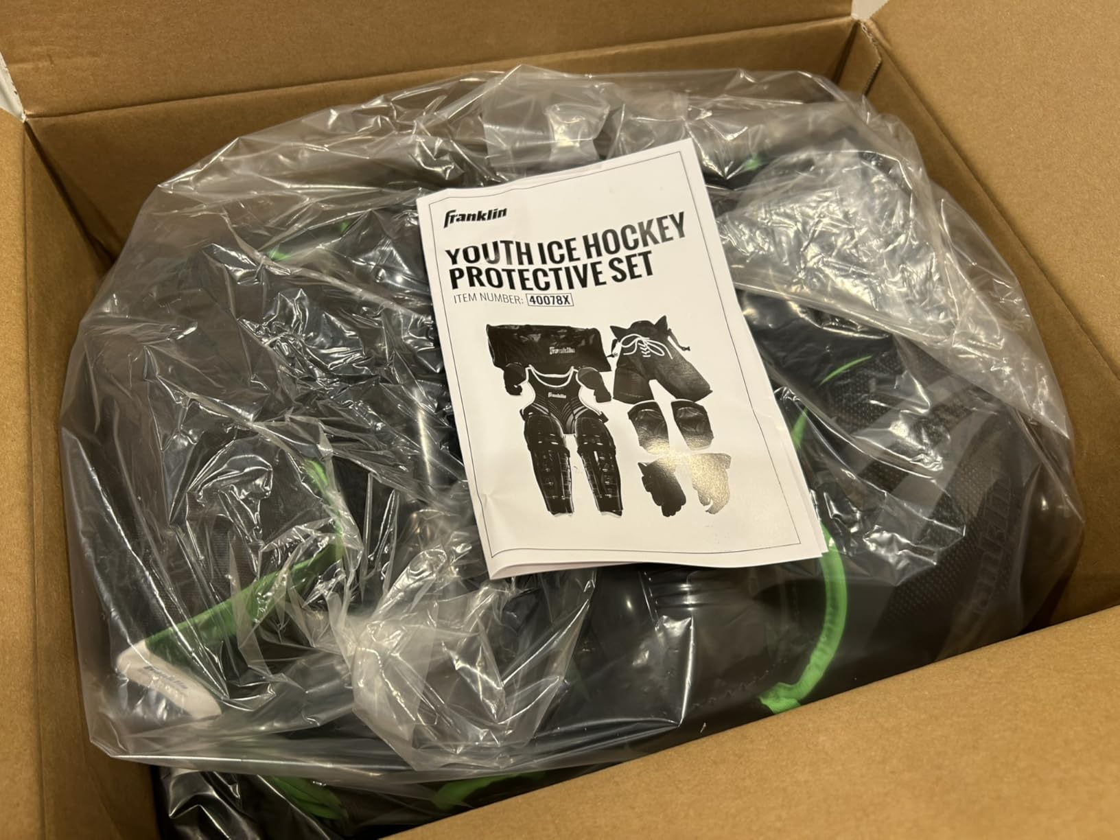 Franklin Sports Pursuit Ice Hockey Youth Complete Protective Gear Set | Full-Body Rink Protection, Molded Plastic + High-Density Foam, Adjustable Growth-Friendly Fit, For Beginner Players customer photo 2