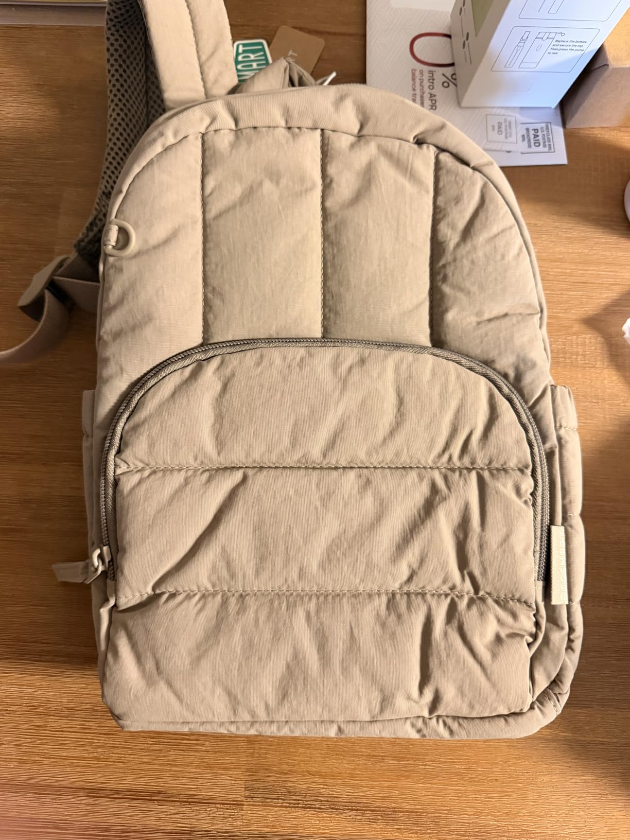 Mini Backpack for Women, Lightweight Puffer Backpack Purse, Quilted Casual Daypack, Water-Resistant Bookbag customer photo 2