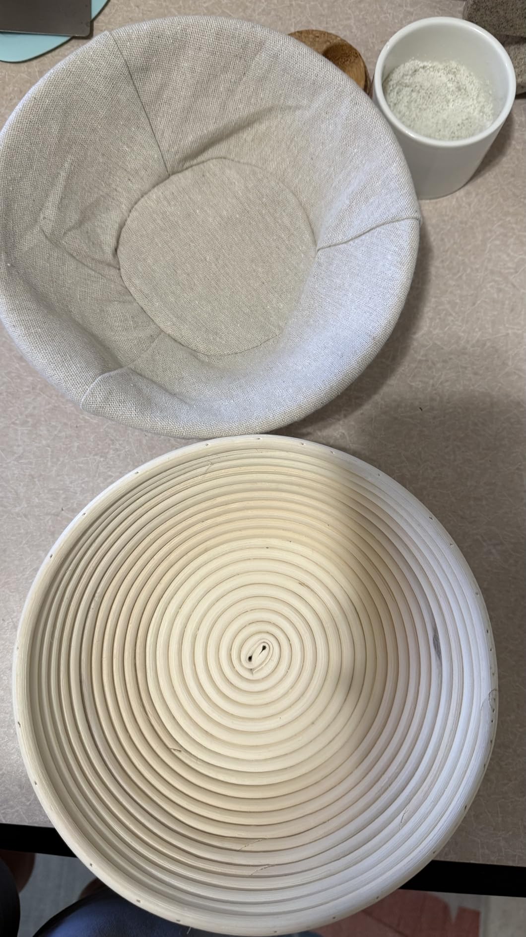 BAVIFY Sourdough Starter Kit, Banneton Bread Proofing Baskets Set | Complete Sourdough Bread Baking Supplies, Beginner Friendly, 9 in Round and 10 in Oval Rattan Banneton & 24 oz Starter Jar customer photo 2