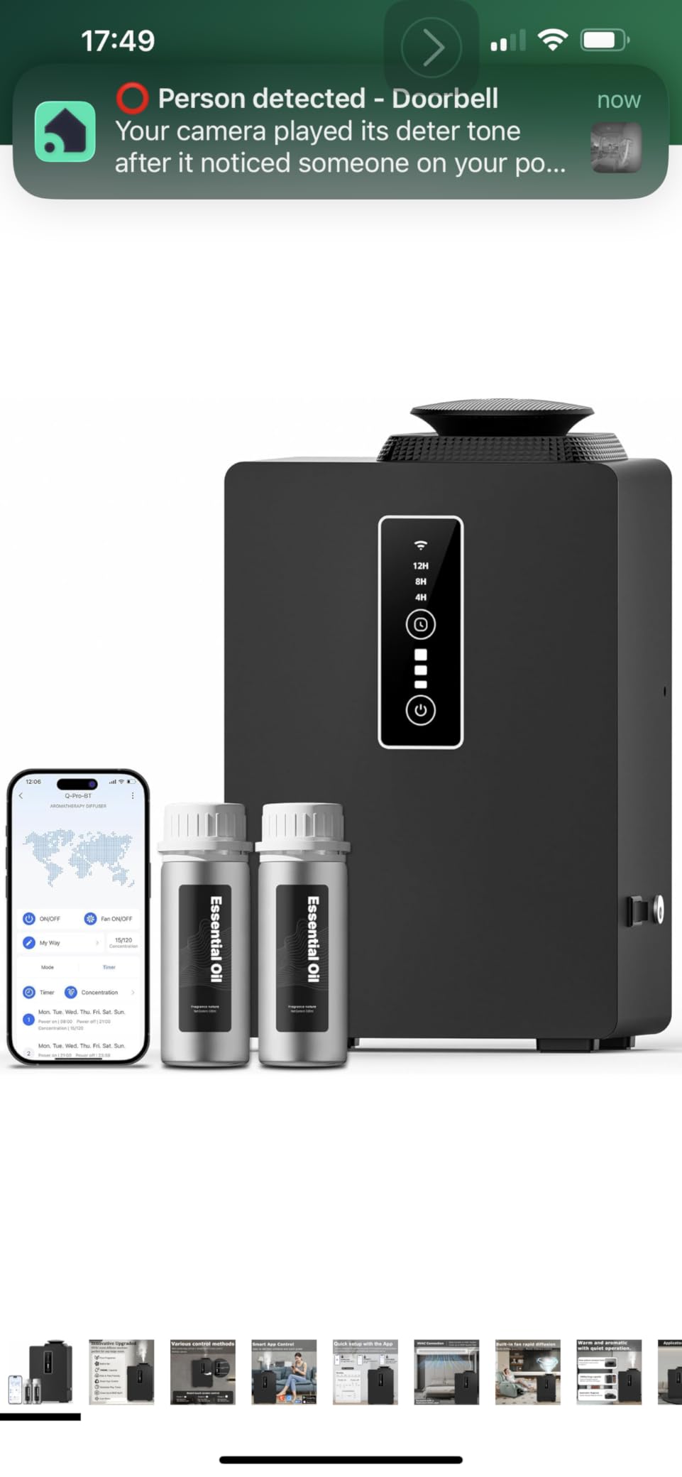 2026 Upgraded 1000ML HVAC Scent Diffuser Machine Kit, Includes 2 Premium Oils, Coverage 6000 Sq.Ft, APP WiFi Control, Waterless Cold Air Aromatherapy Essential Oil Hotel Scent Diffuser for Large Room customer photo 1