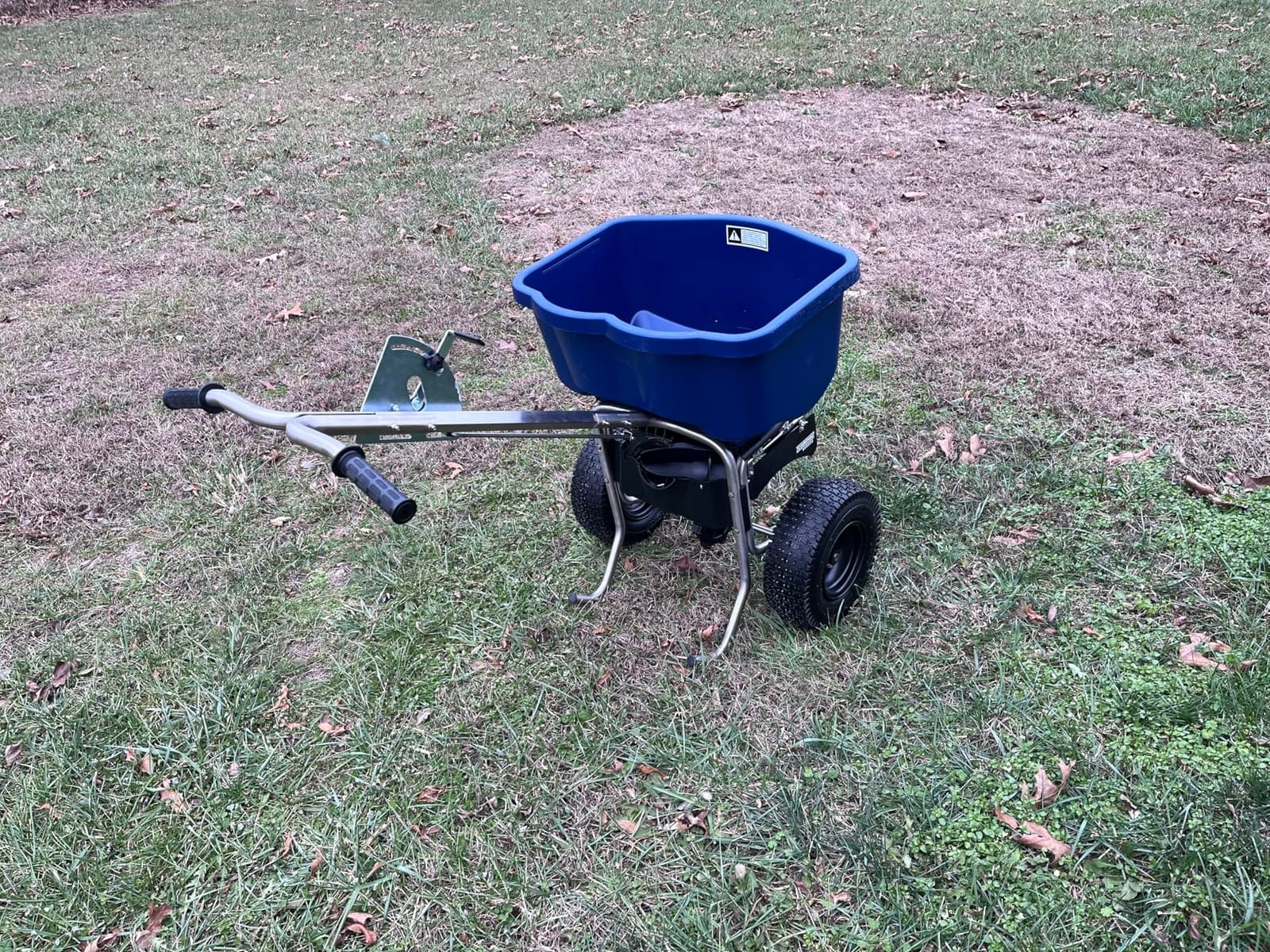 CHAPIN 100 lb Ice Melt Spreader, Built for Rock Salt Applications | Stainless steel frame and components; covers up to 22,000 sq ft with precise spread control and side baffles customer photo 1