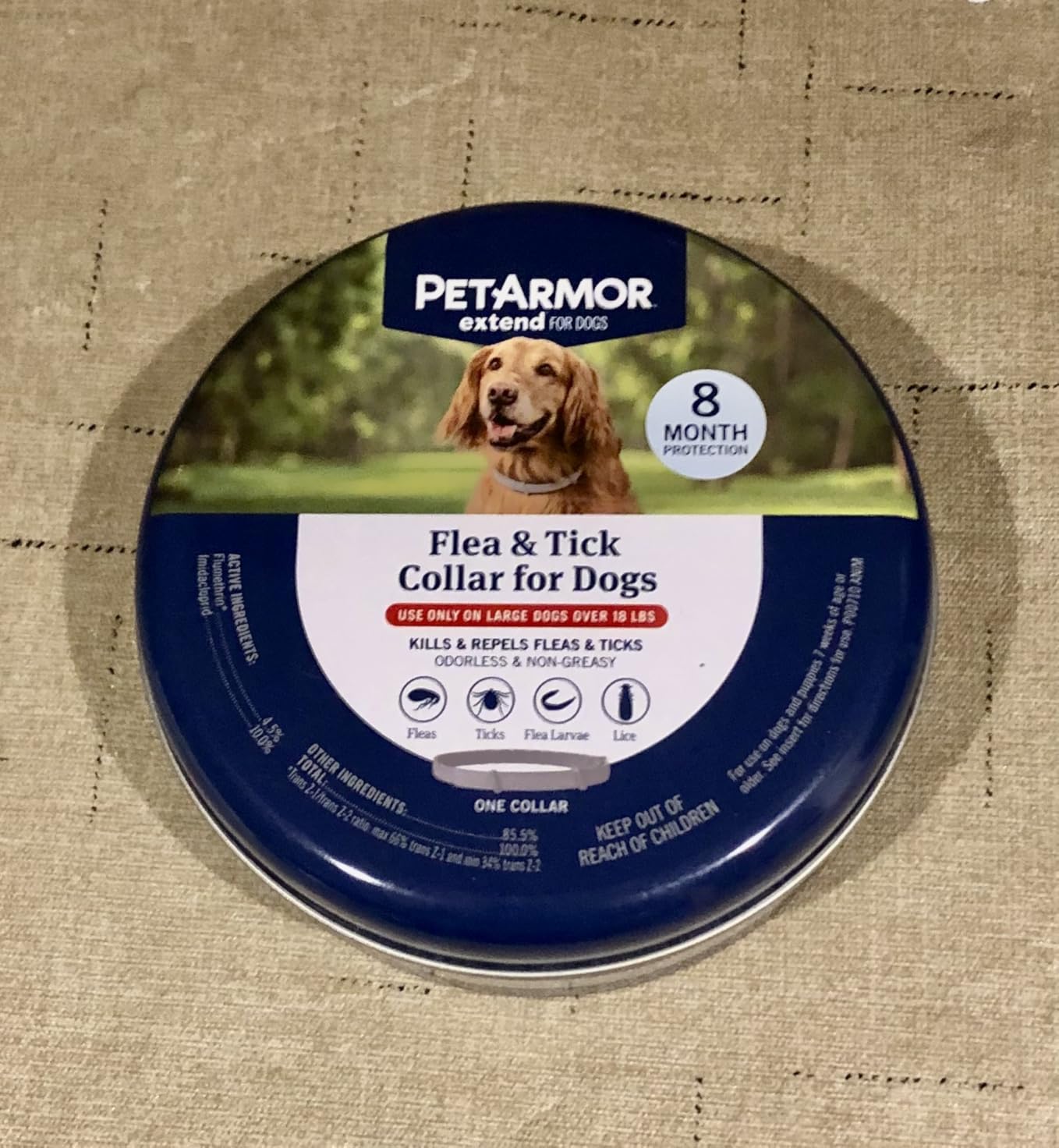 PetArmor Extend Large Dog Flea and Tick Treatment & Prevention, Collar for Large Dogs Above 18 lbs., 8 Months of Protection, Odorless & Non-Greasy, Waterproof, Kills Fleas, Ticks, and Larvae, 1 Count customer photo 2