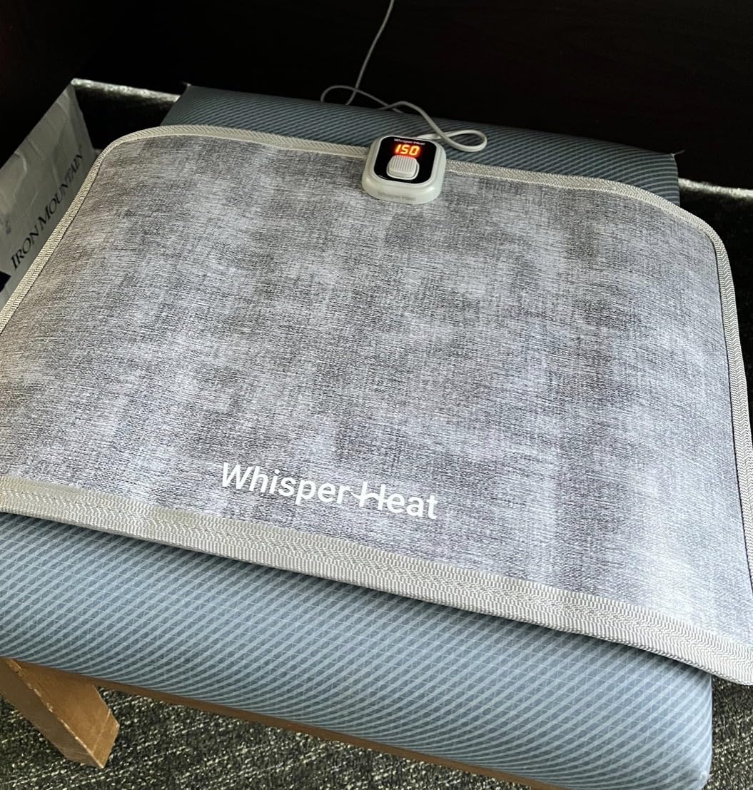 WhisperHeat™ Heated Floor Mat - Electric Tap-to-Activate Foot & Floor Warmer - Silent, Energy-Efficient Underfoot Heating Mat customer photo 1