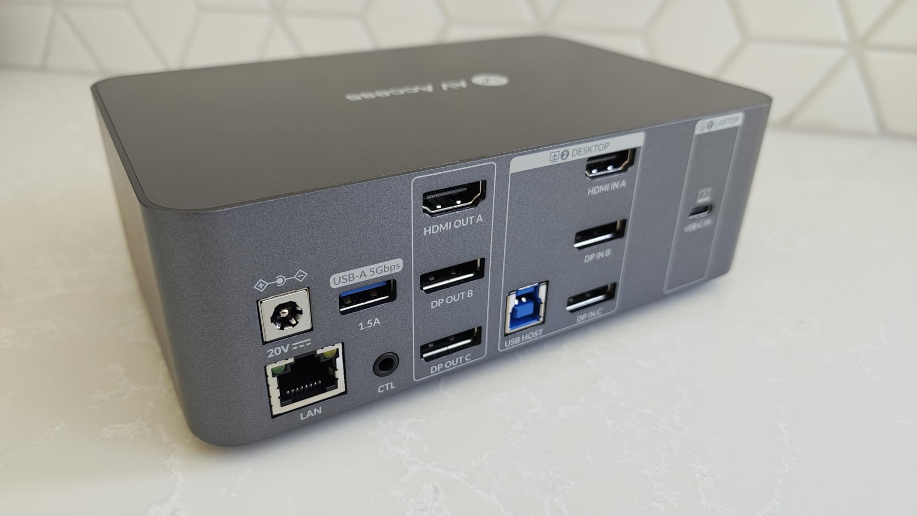 AV Access 8K KVM Switch 3 Monitors 2 Computers, KVM Docking Station | 8K@60Hz, 4K@165Hz, 100W PD, 10Gbps USB Hub, 1GbE, Triple Monitor KVM for Laptop & Desktop PC, Ideal for Work & Gaming customer photo 2