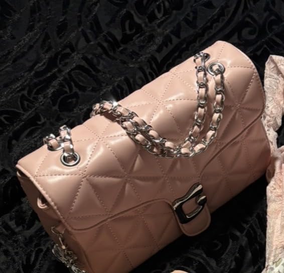 Quilted Crossbody Bags Purses for Women Chain Shoulder Bag Small customer photo 1