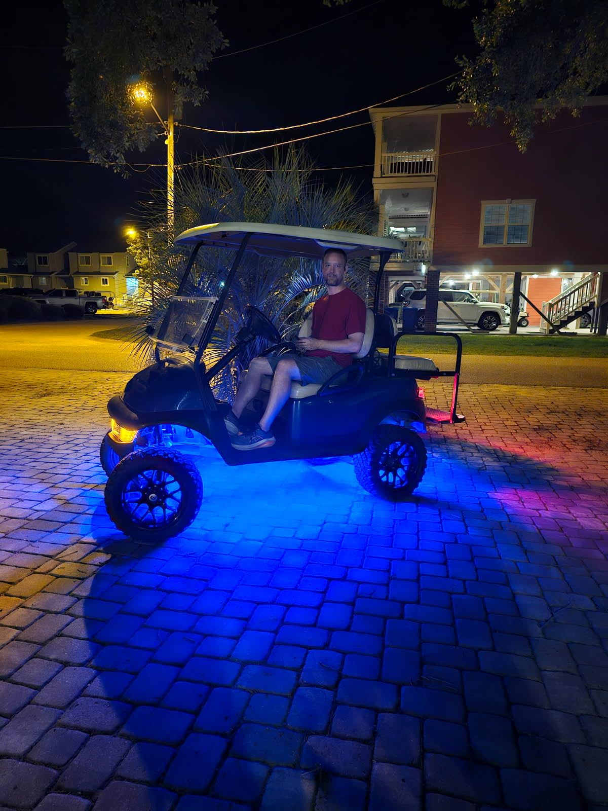 4PCS Golf Cart Underglow LED Light Kit with Built-in 12V-80V Voltage Reducer, APP & Remote Control, Sound Active Music Sync, IP67 Waterproof, Battery Drain Protect, for EZGO Yamaha Club Car customer photo 2