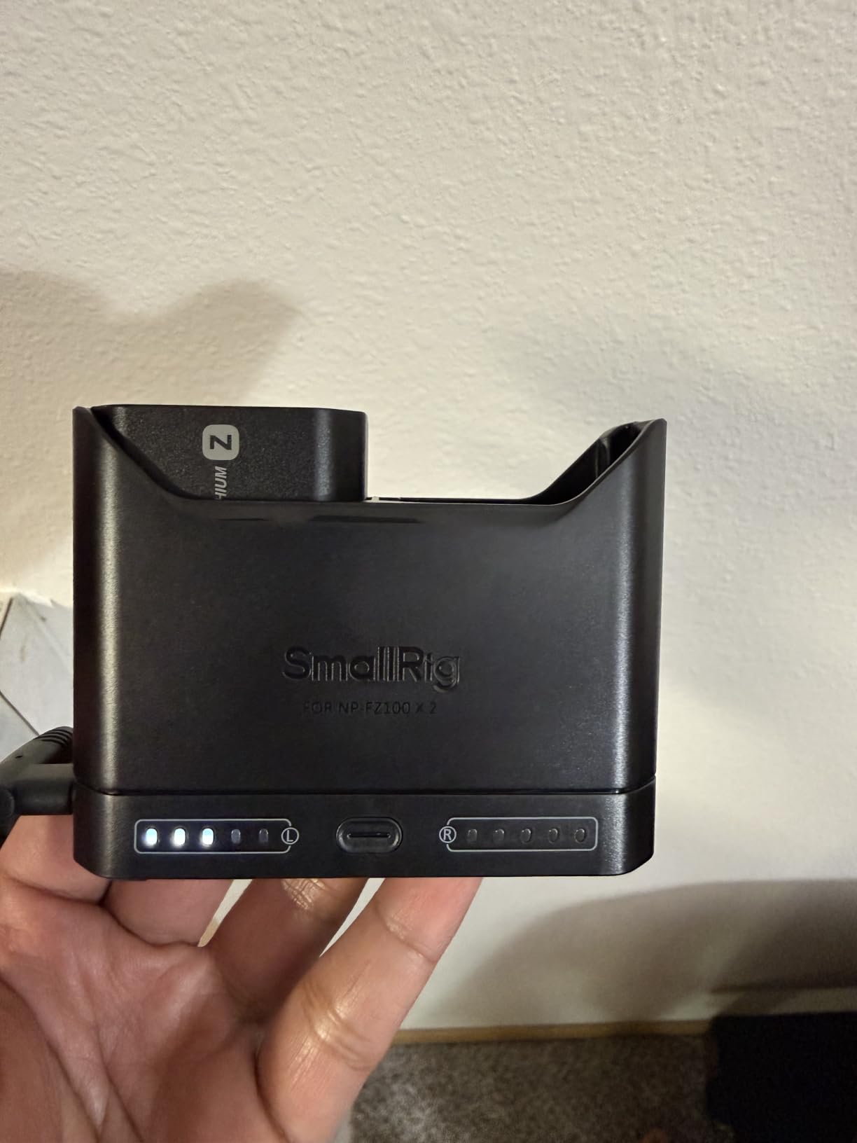 SmallRig NP-FZ100 Battery Charger for Sony, 2H 22.5W USB-C Dual Slot Charge | LED Display Charger, Full Compatible with Sony Alpha A7V A7III A7IV A6700 FX3 FX30 A9 A7CII A7RIII ZV-E1 ZV-E10II customer photo 2