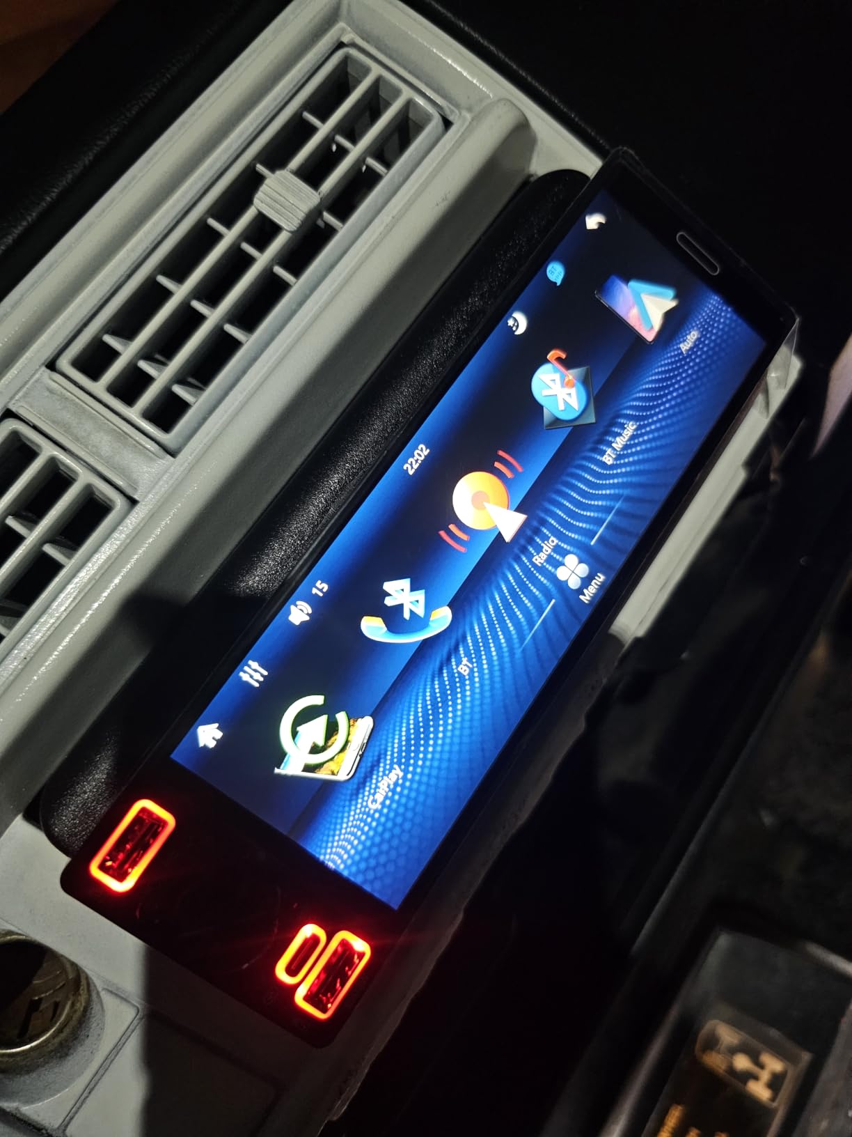 Single Din Radio Car Stereo with Apple CarPlay & Android Auto | 6.5