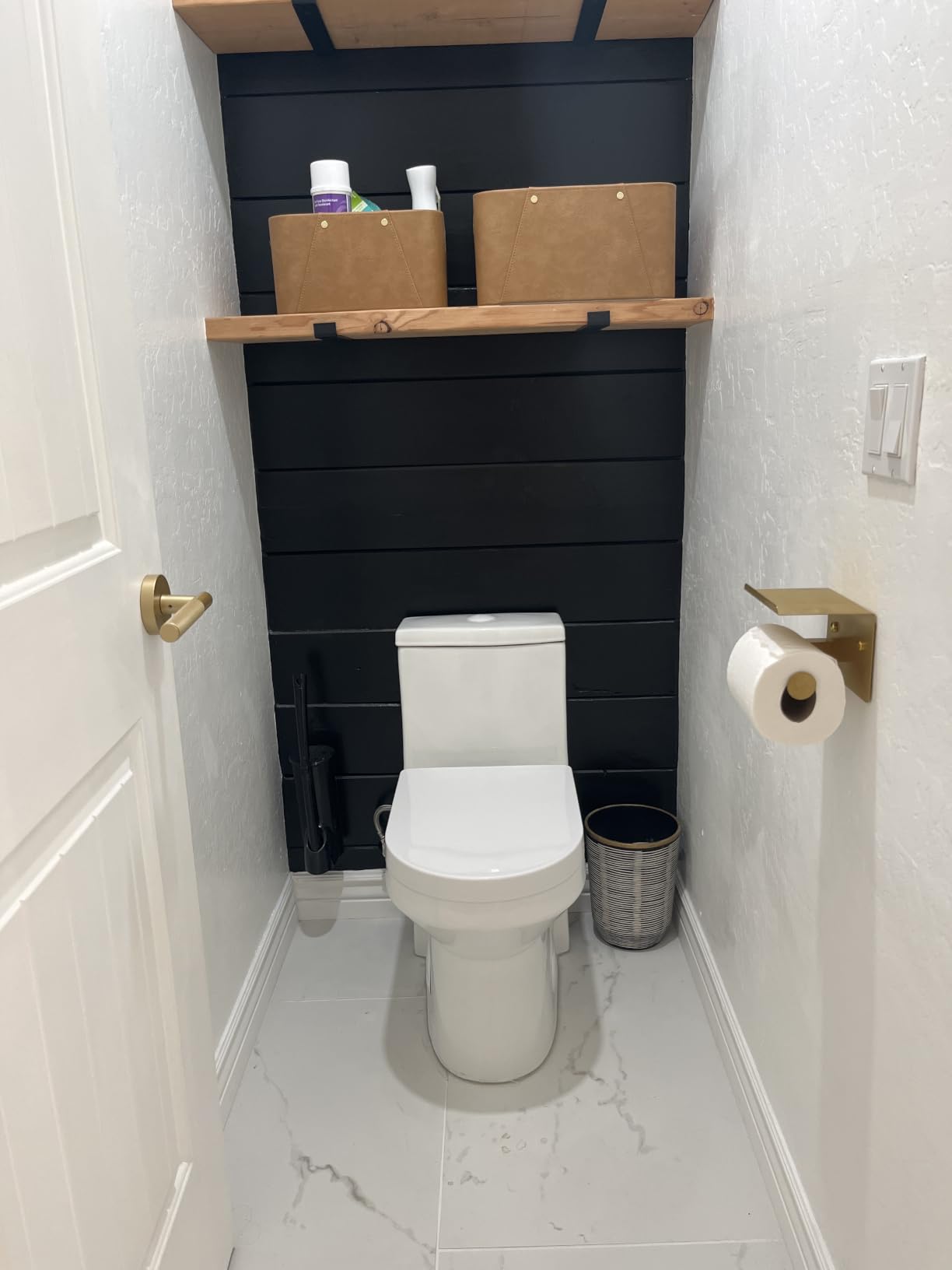 DeerValley Compact One Piece Toilet Standard Seat Height for Small Bathroom Dual Flush 1.1/1.6 GPF Powerful and Quiet 12'' Rough-In Skirted Toilet customer photo 1