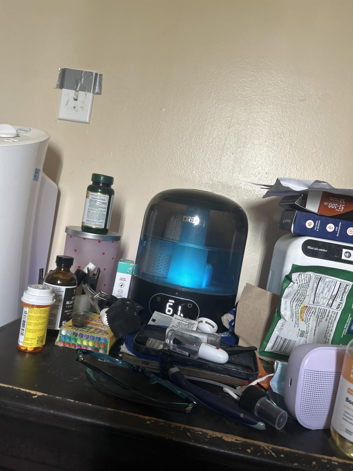 DREO Humidifiers for Bedroom, 3L Top Fill 30H & 26dB Quiet Runtime for Large Room, Cool Mist Ultrasonic Humidifier with Humidity Sensor, Night Light for Home, Baby, Nursery, Plants, New Edition customer photo 2