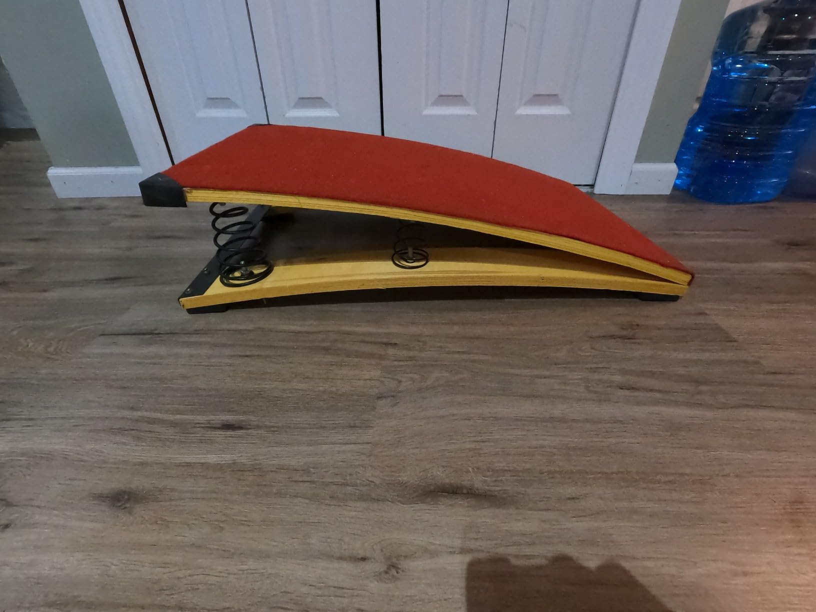 Gymnastics Springboard for Kids Vaulting Training Fitness Playing, Portable Curved Spring Board, Hard Wood Practice Equipment, Elastic Board for Home Room Athletics Training customer photo 2