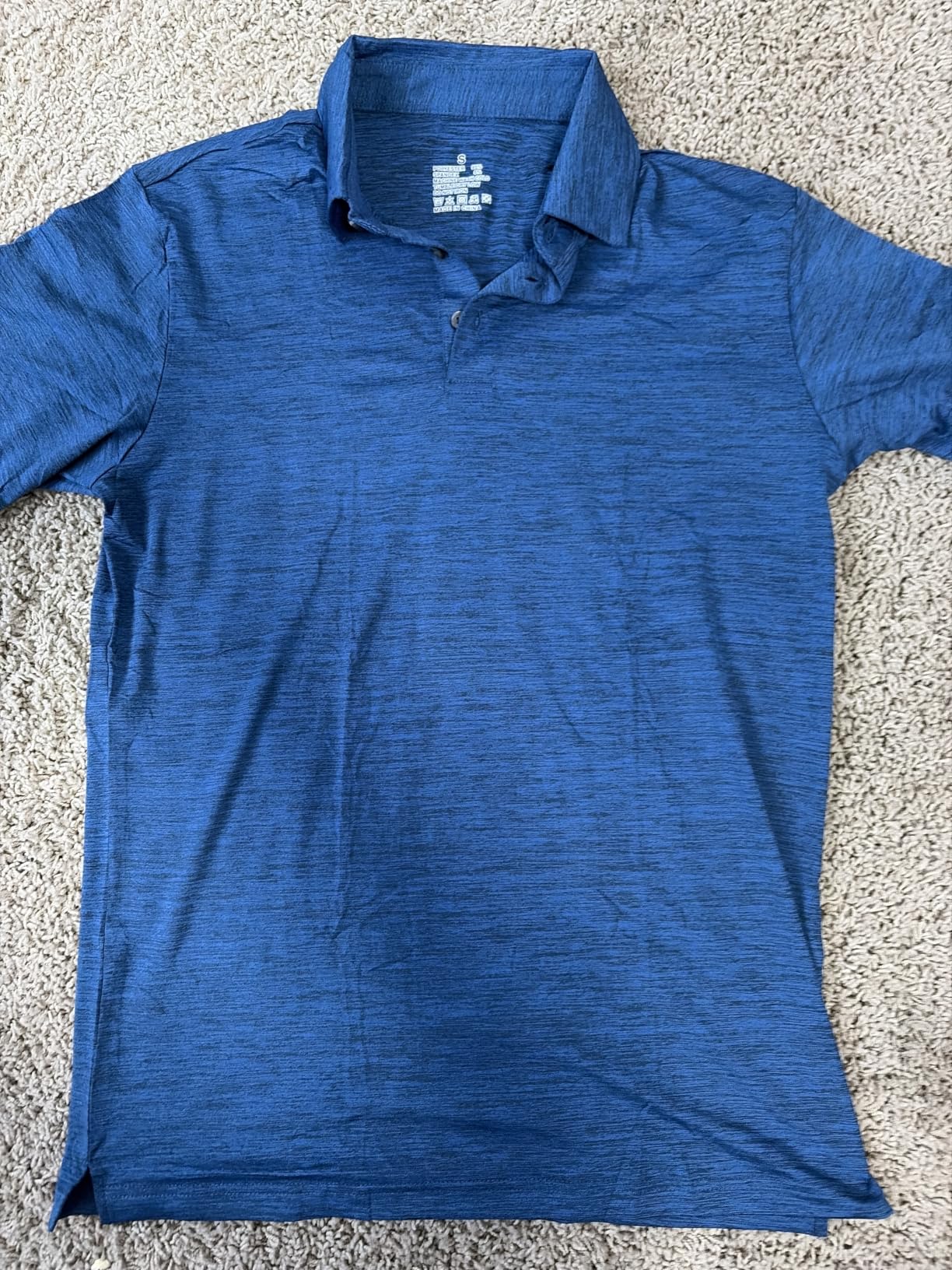 7 Pack Polo Shirts for Men - Quick Dry Moisture Wicking Performance Short Sleeve Mens Golf Shirts customer photo 1