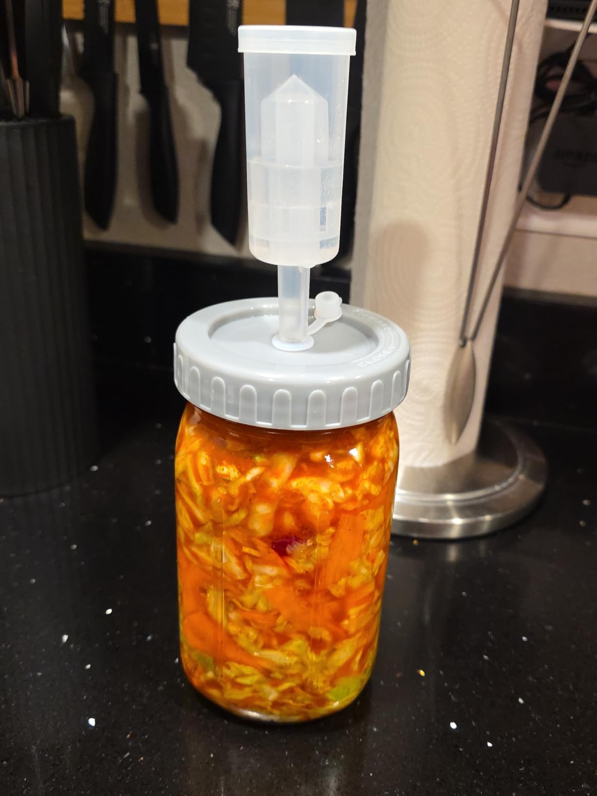 4-Pack Mason Jar Fermentation Kit With Four 32 Oz Jars And Plastic Lids customer photo 2